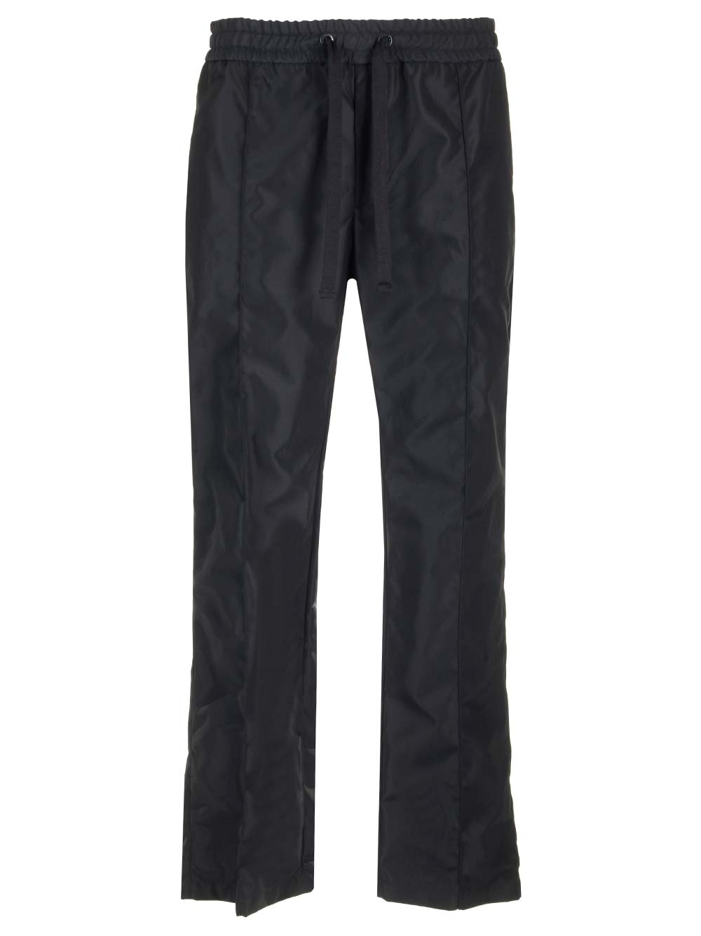 Dolce & Gabbana Straight-leg Drawstring Track Pants In Blue