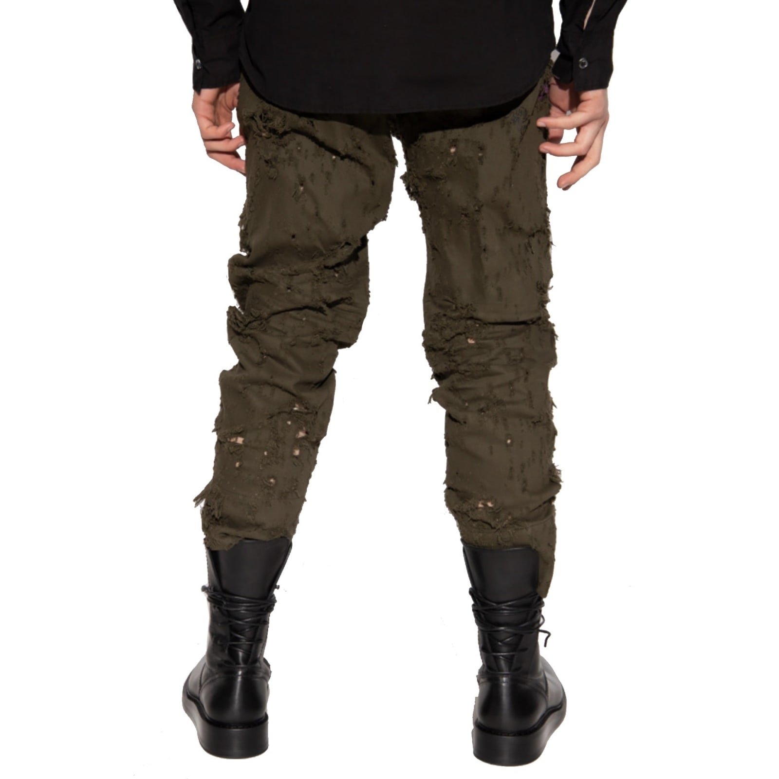 Shop Dsquared2 Aviator Relaxed-fitting Trousers In Green