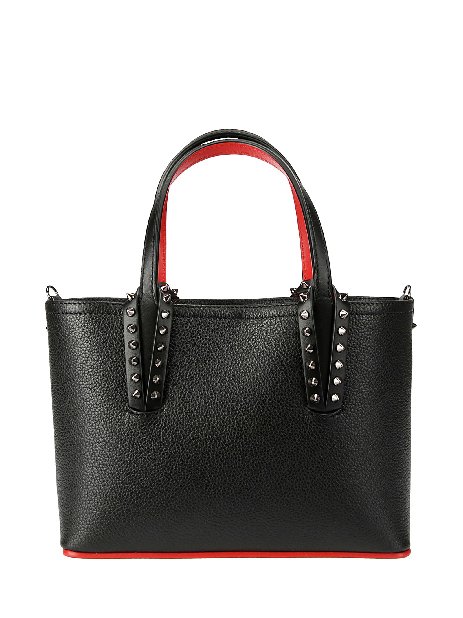 Shop Christian Louboutin Cabata E/w Mini In Black