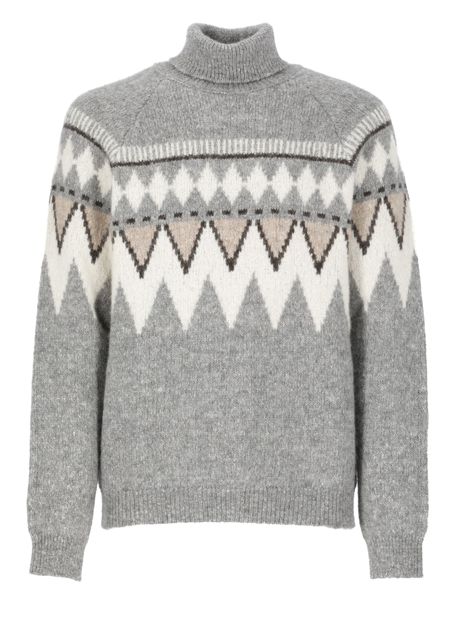 Shop Peserico Alpaca Jumper In Grey