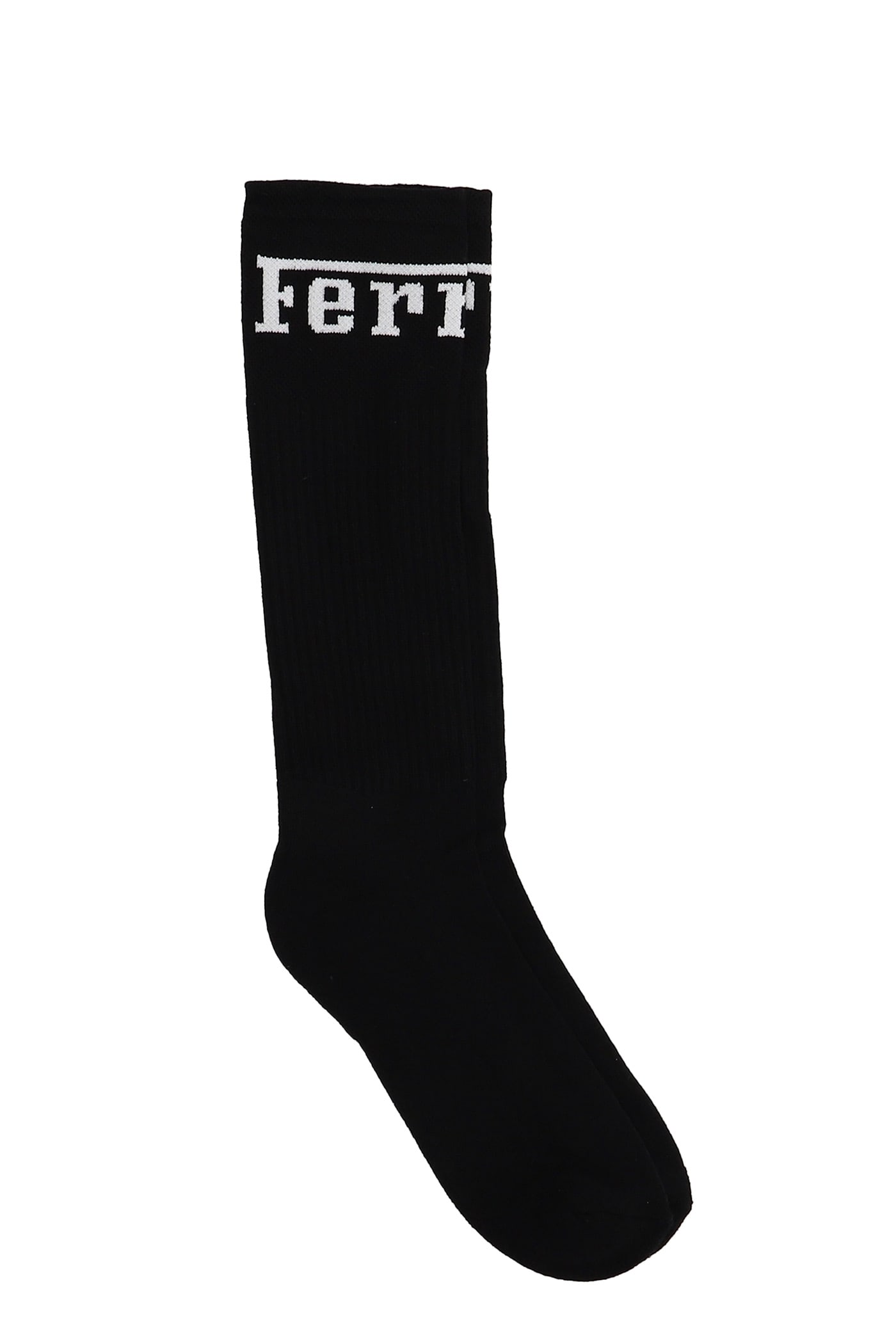 Ferrari Socks In Black Cotton