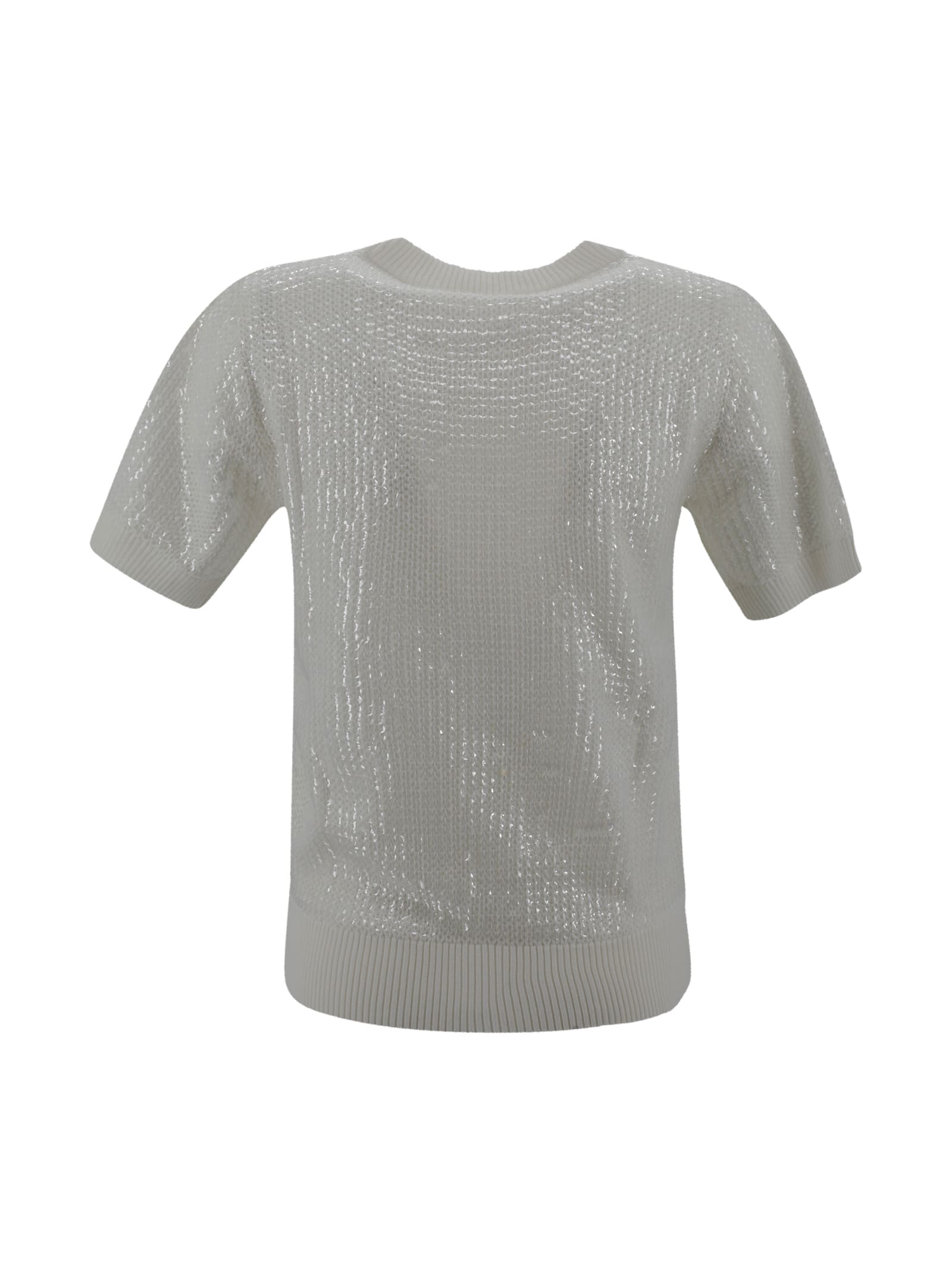 P.A.R.O.S.H SEQUINED CREWNECK SWEATER