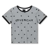 Shop Givenchy Black T-shirt For Girl With All-over 4g Motif