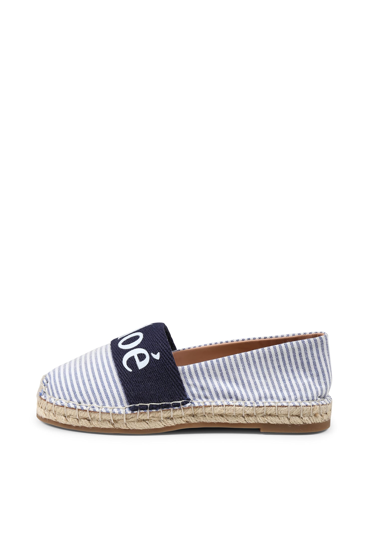Chloé Logo-print Espadrilles In Blue