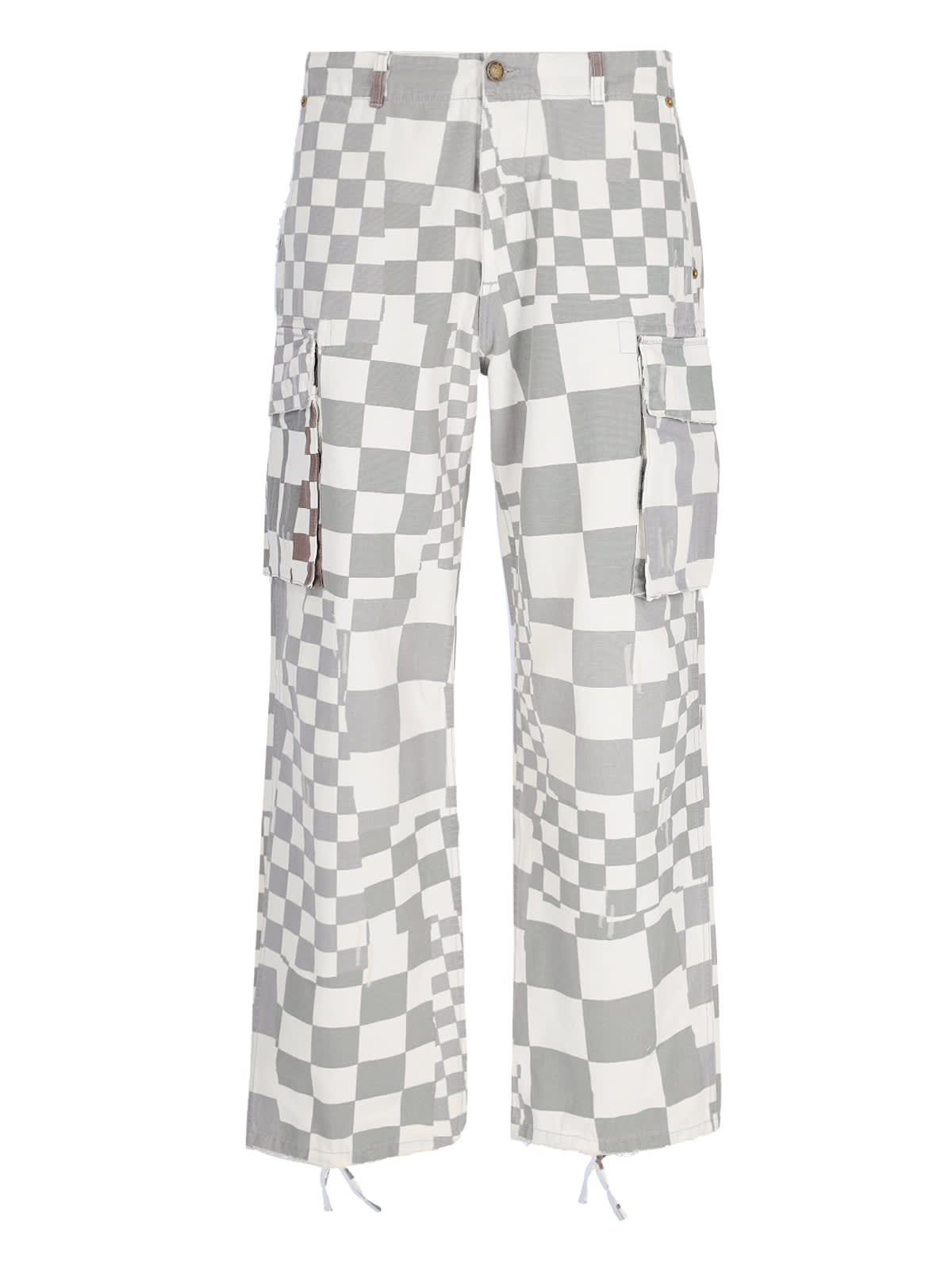 Shop Erl Cargo Pants In Checker