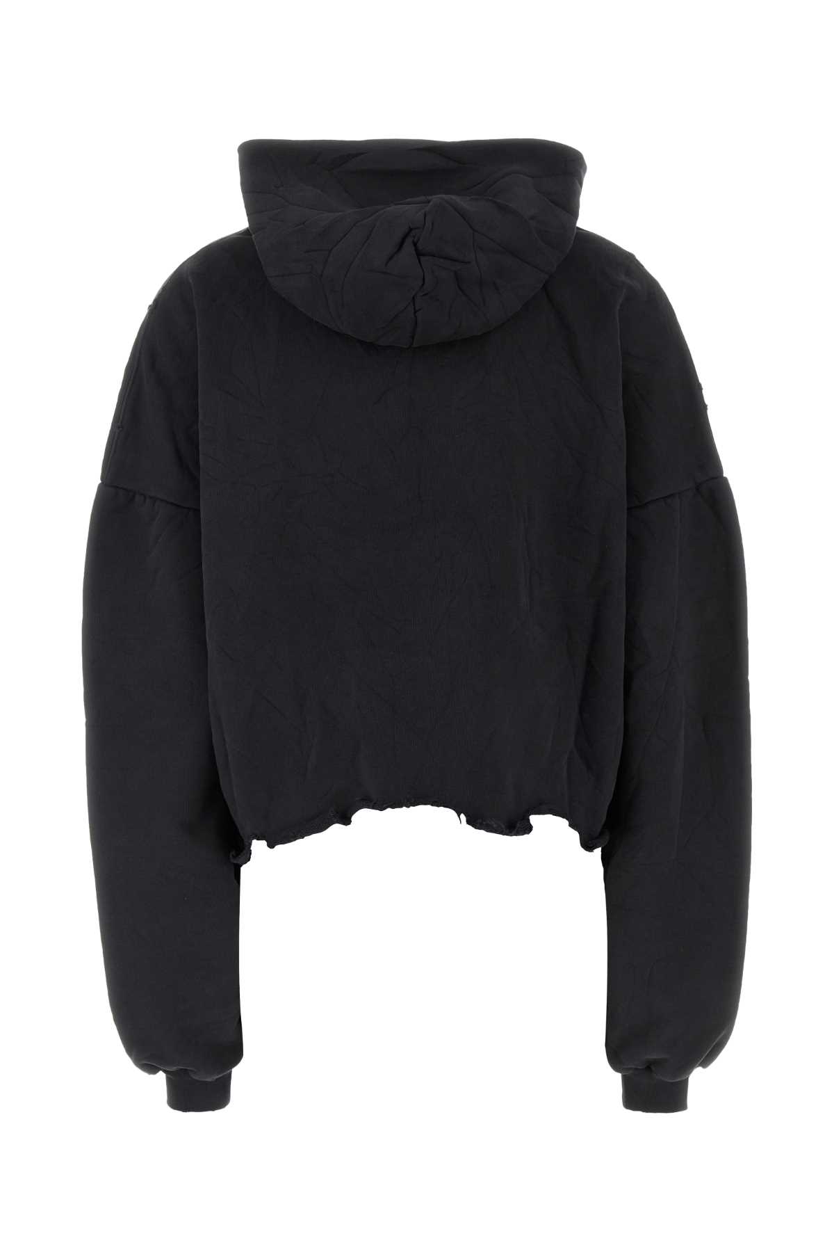 Shop Balenciaga Slate Cotton Sweatshirt In Washedblackblue