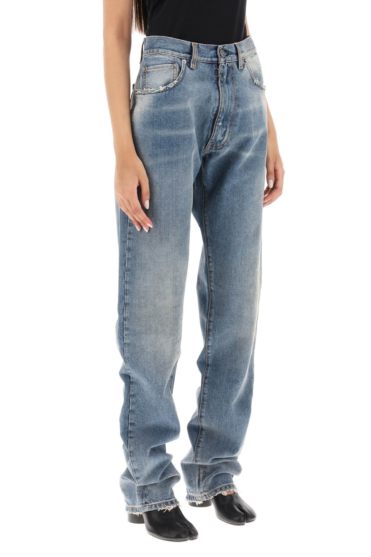 MAISON MARGIELA LOOSE JEANS WITH STRAIGHT CUT