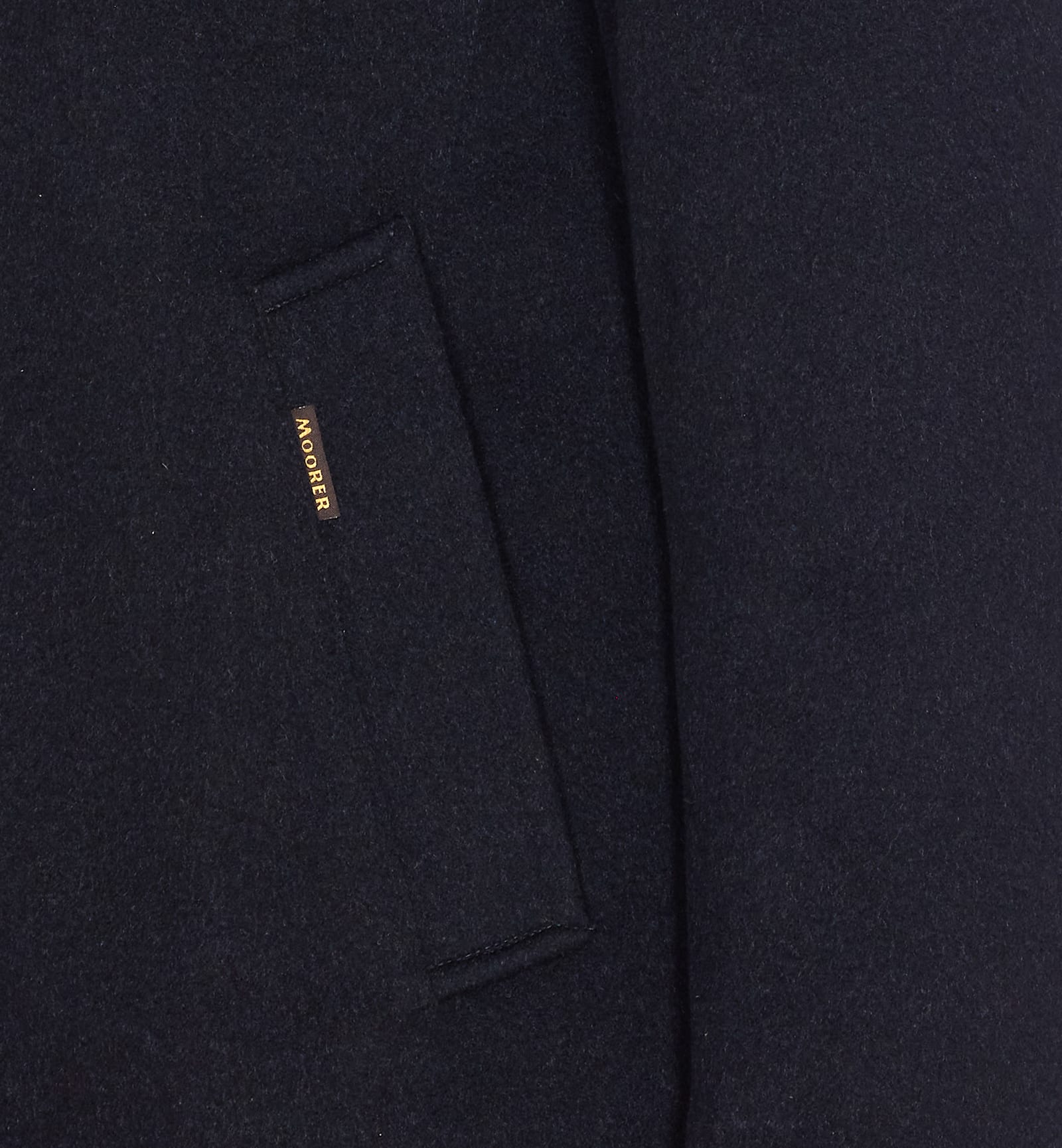 Moorer Bondfur Coat In Blue