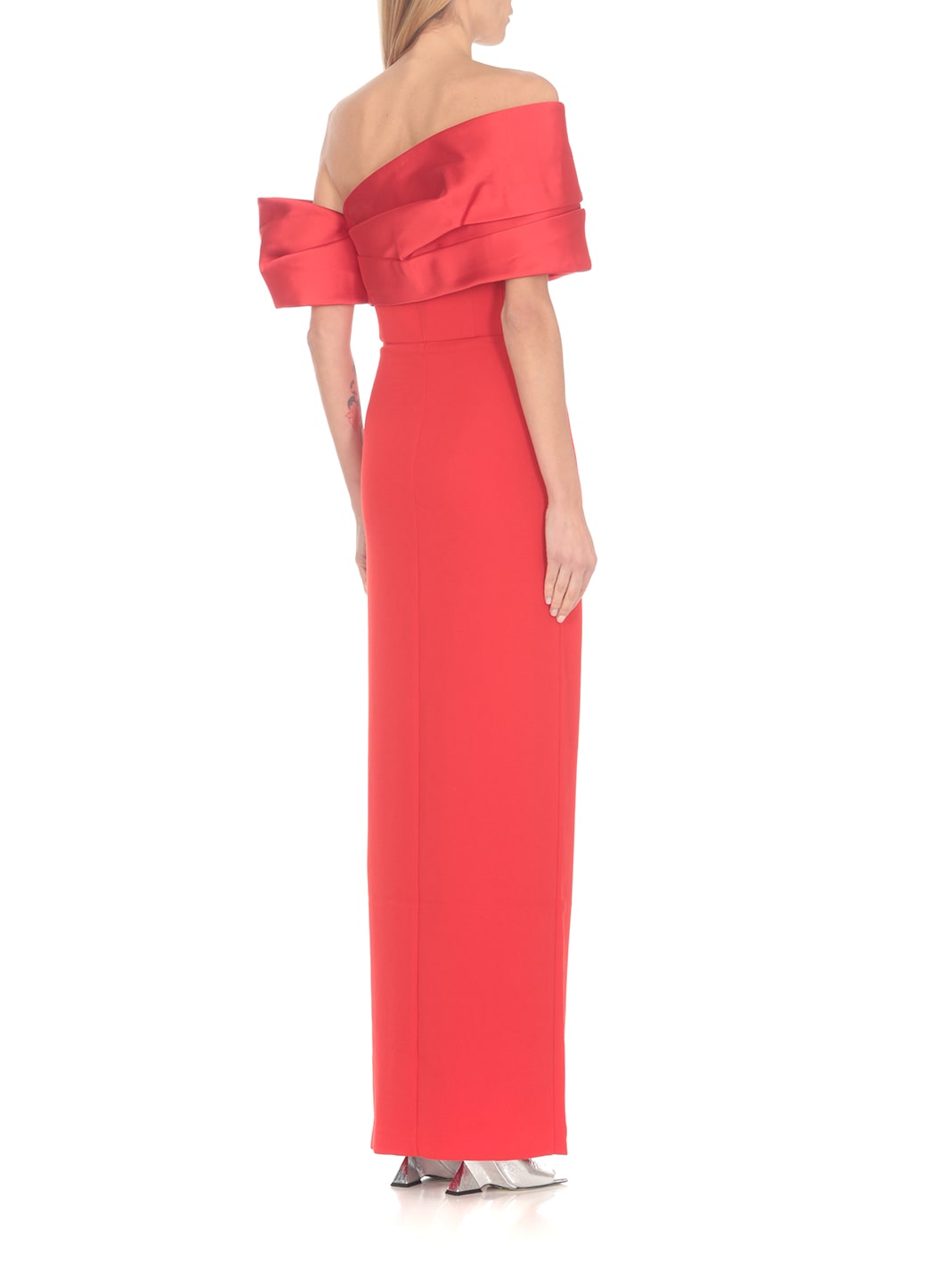 Solace London Alexis Maxi Dress In Red