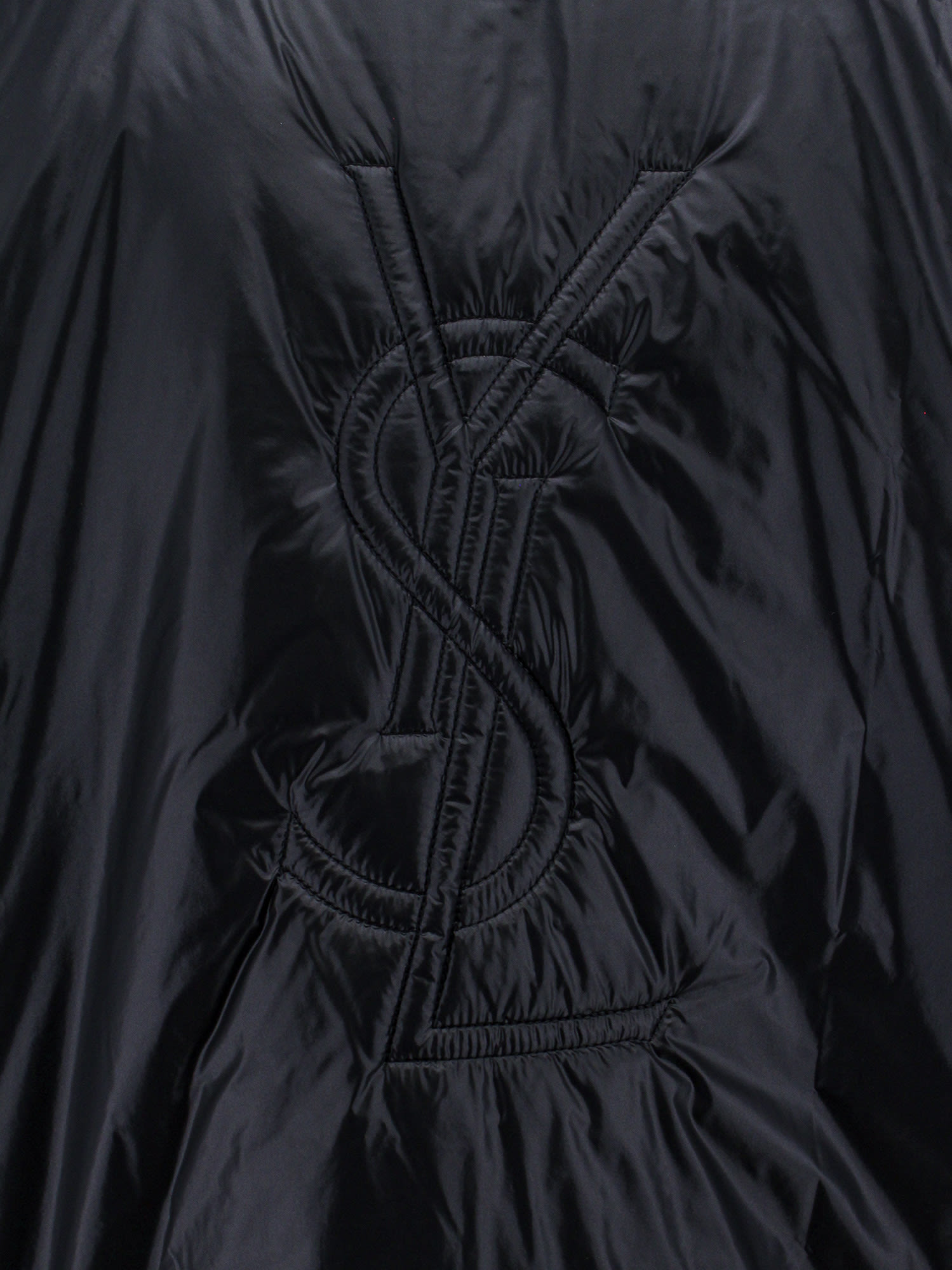 Saint Laurent Cassandre Windbreaker In Black