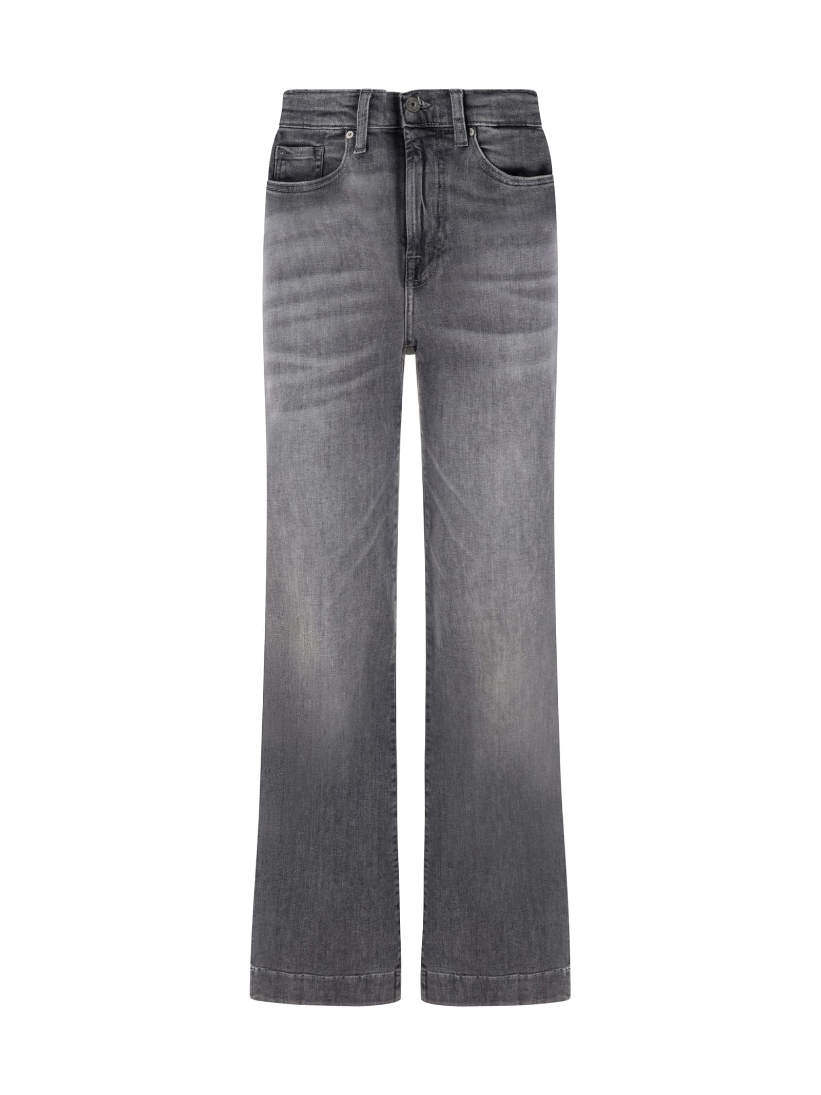 Shop 7 For All Mankind Dojo Soho Jeans In Grey