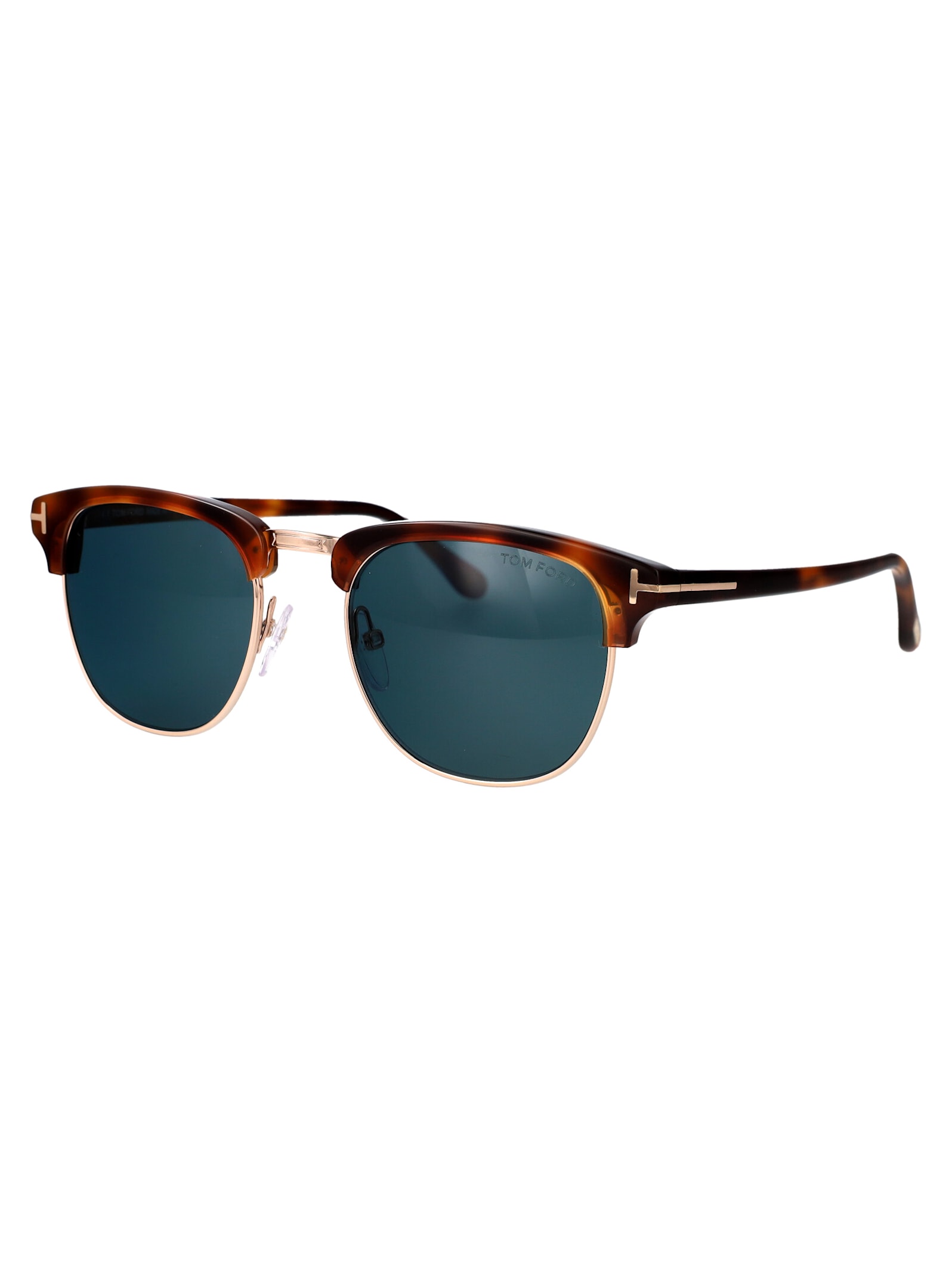 Shop Tom Ford Ft0248/s Sunglasses In Blue Havana