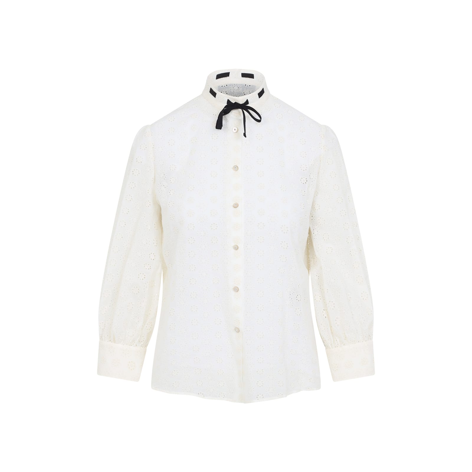 Valentino Soft Cotton Blend Shirt In White