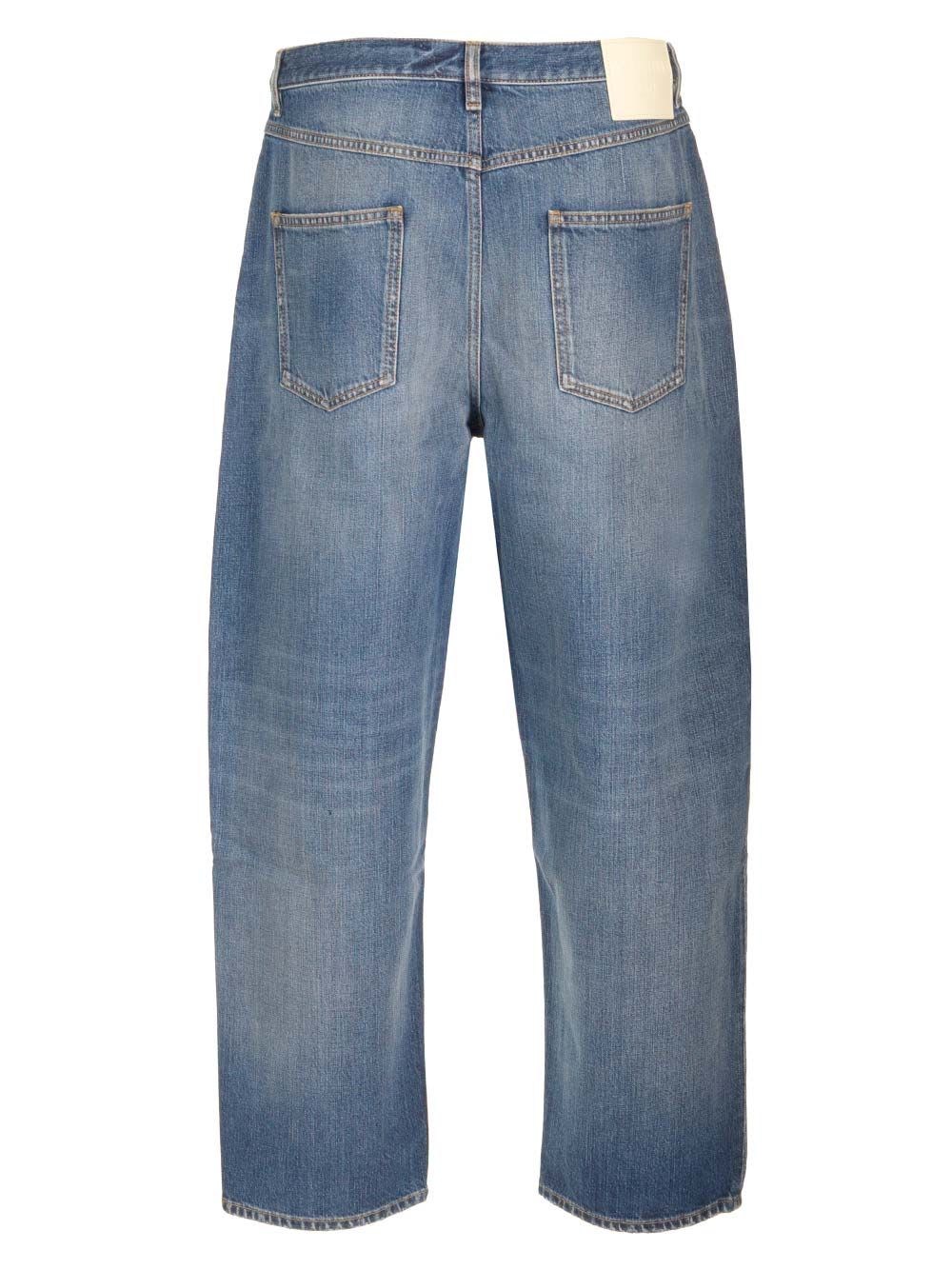 Shop Valentino Wide-leg Jeans In Blue