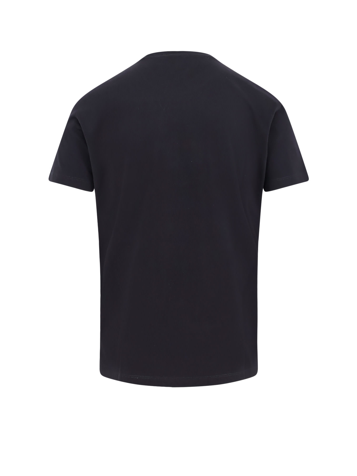 Dsquared2 Black Crewneck T-shirt With Logo Lettering On The Front In Black