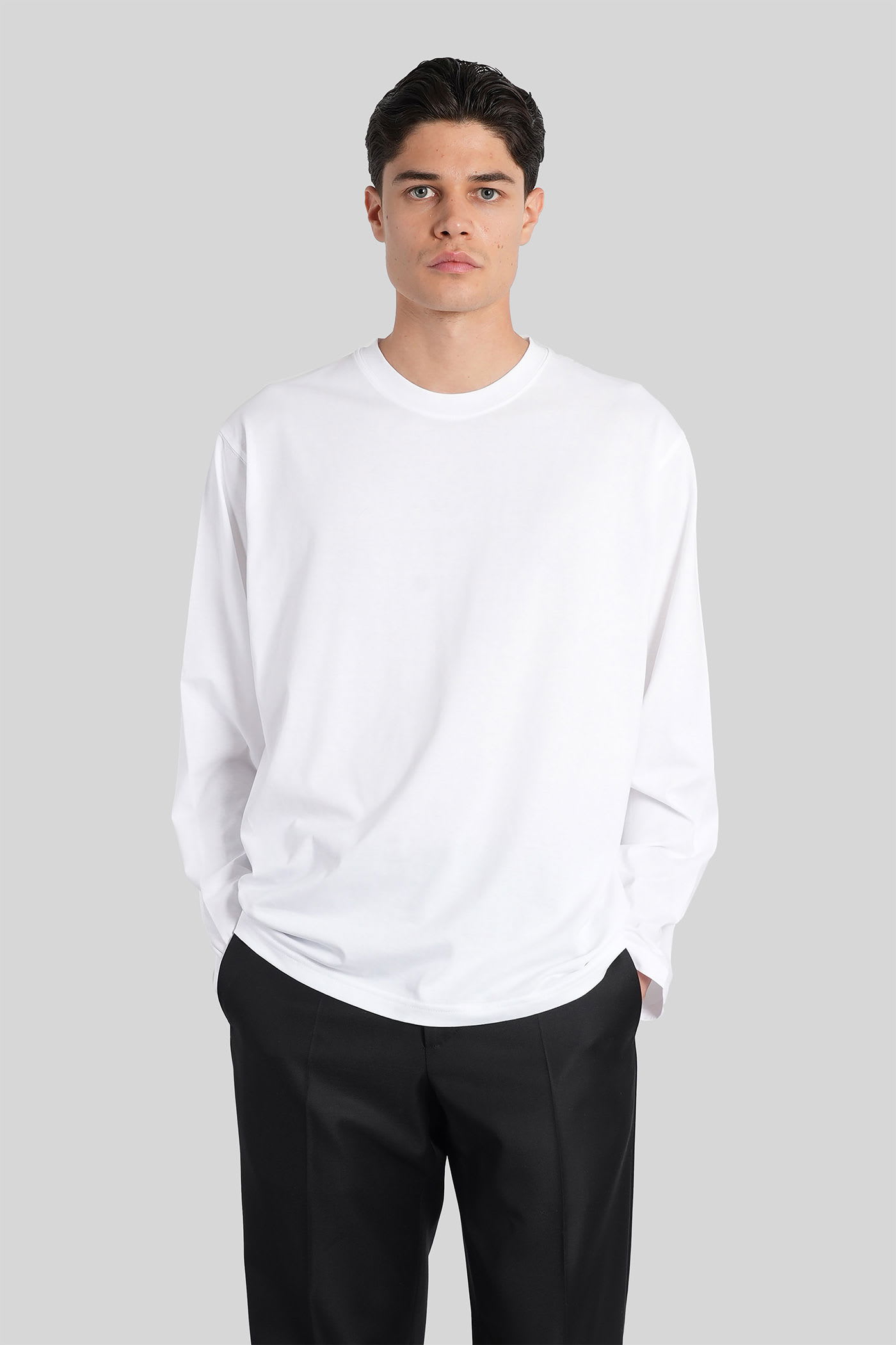 Lardini T-shirt In White Cotton