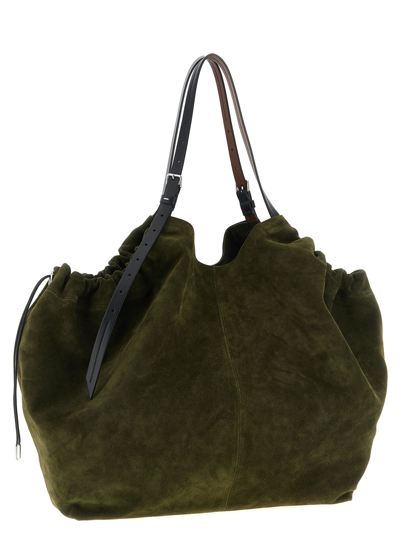 Maison Margiela Drawstring Shopping Bag In Green
