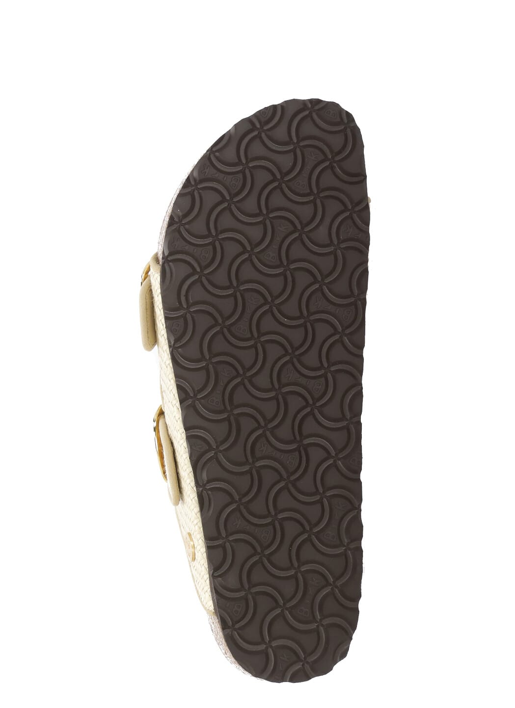 Birkenstock Rafia Arizona Big Buckle Sandals In Yellow