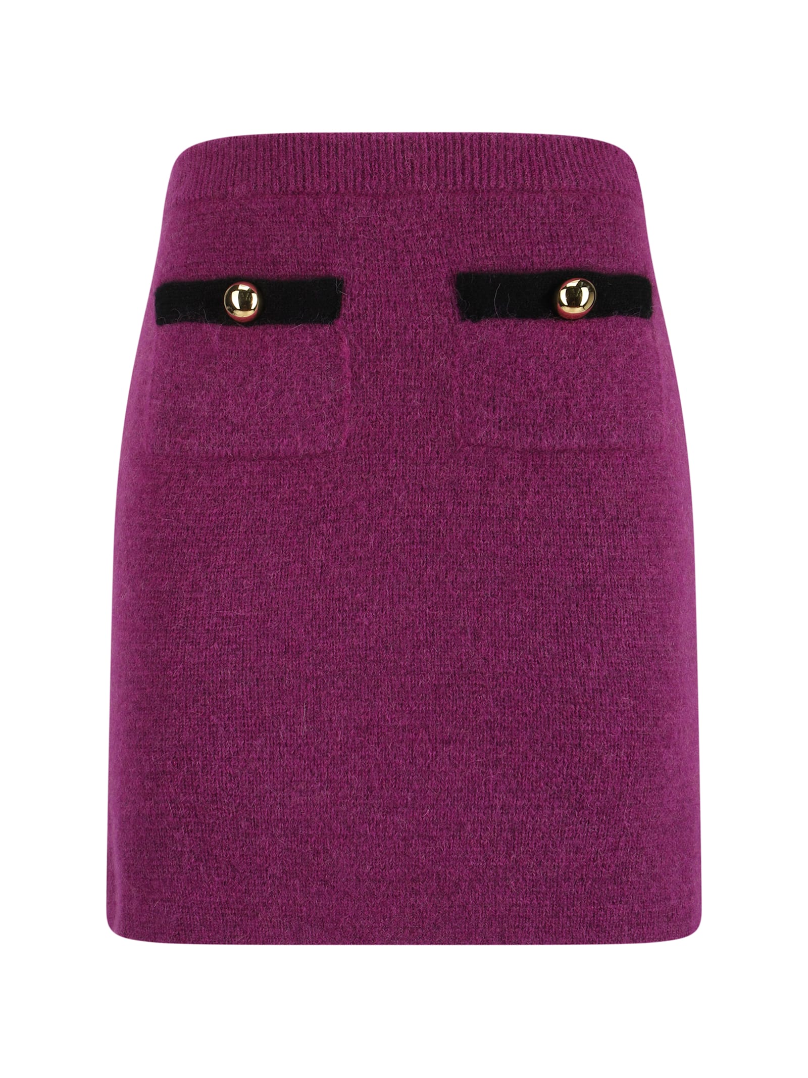 Shop Alessandra Rich Mini Skirt In Cyclamen