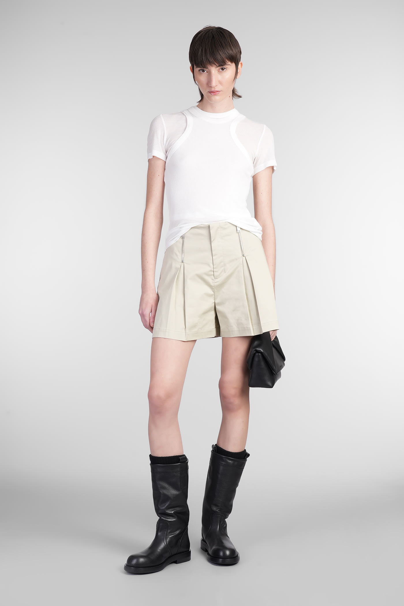 Halfboy Shorts In Beige Cotton