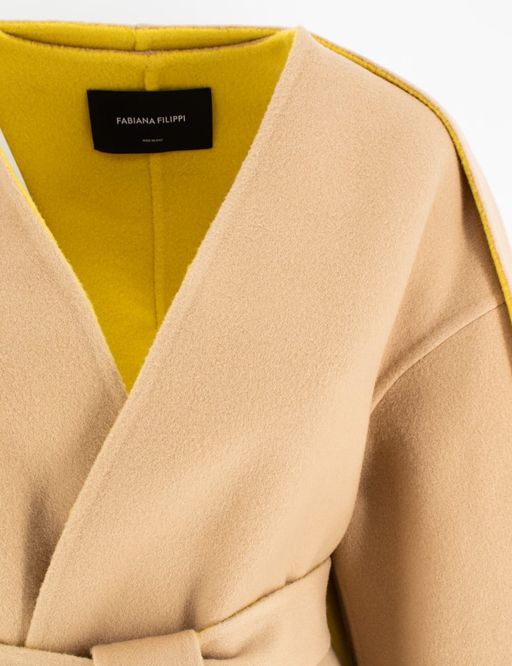 Shop Fabiana Filippi Jacket In Cammello Curcuma