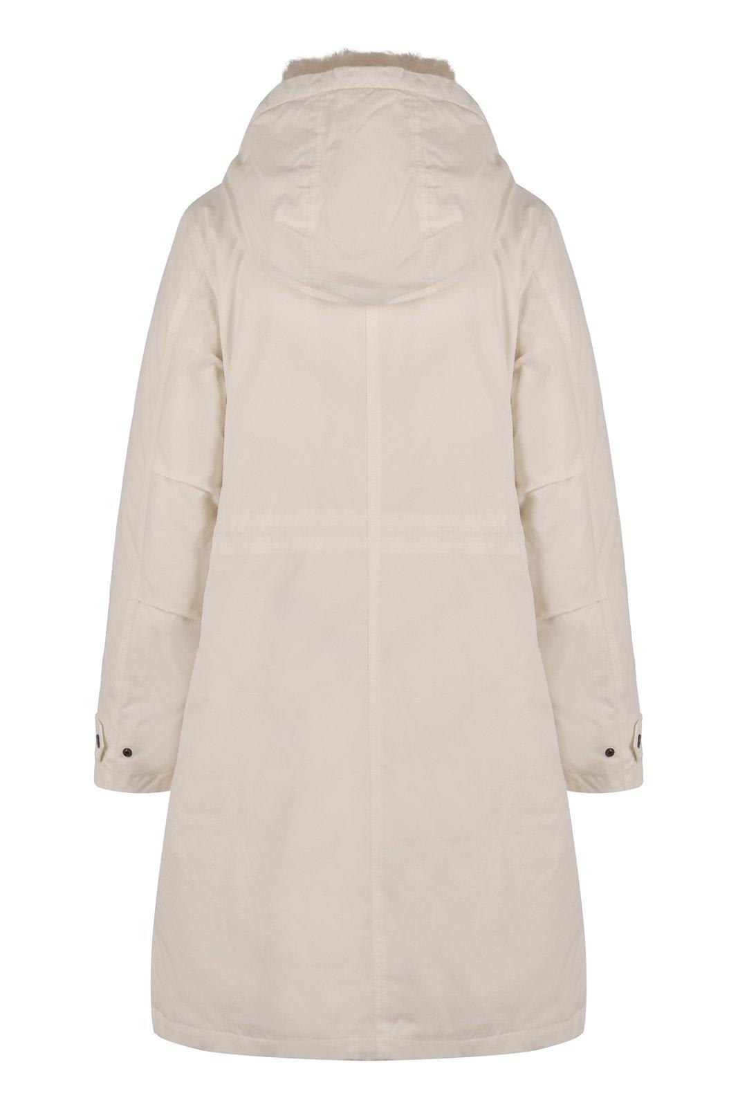 Shop Woolrich Arctic Medium Hooded Parka In Arctic White