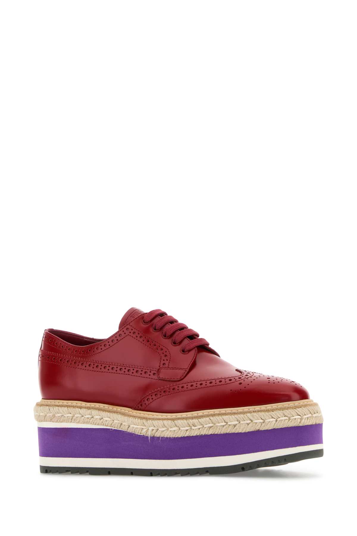 Prada Spazzolato Re-edition Platform Wingtip Loafers