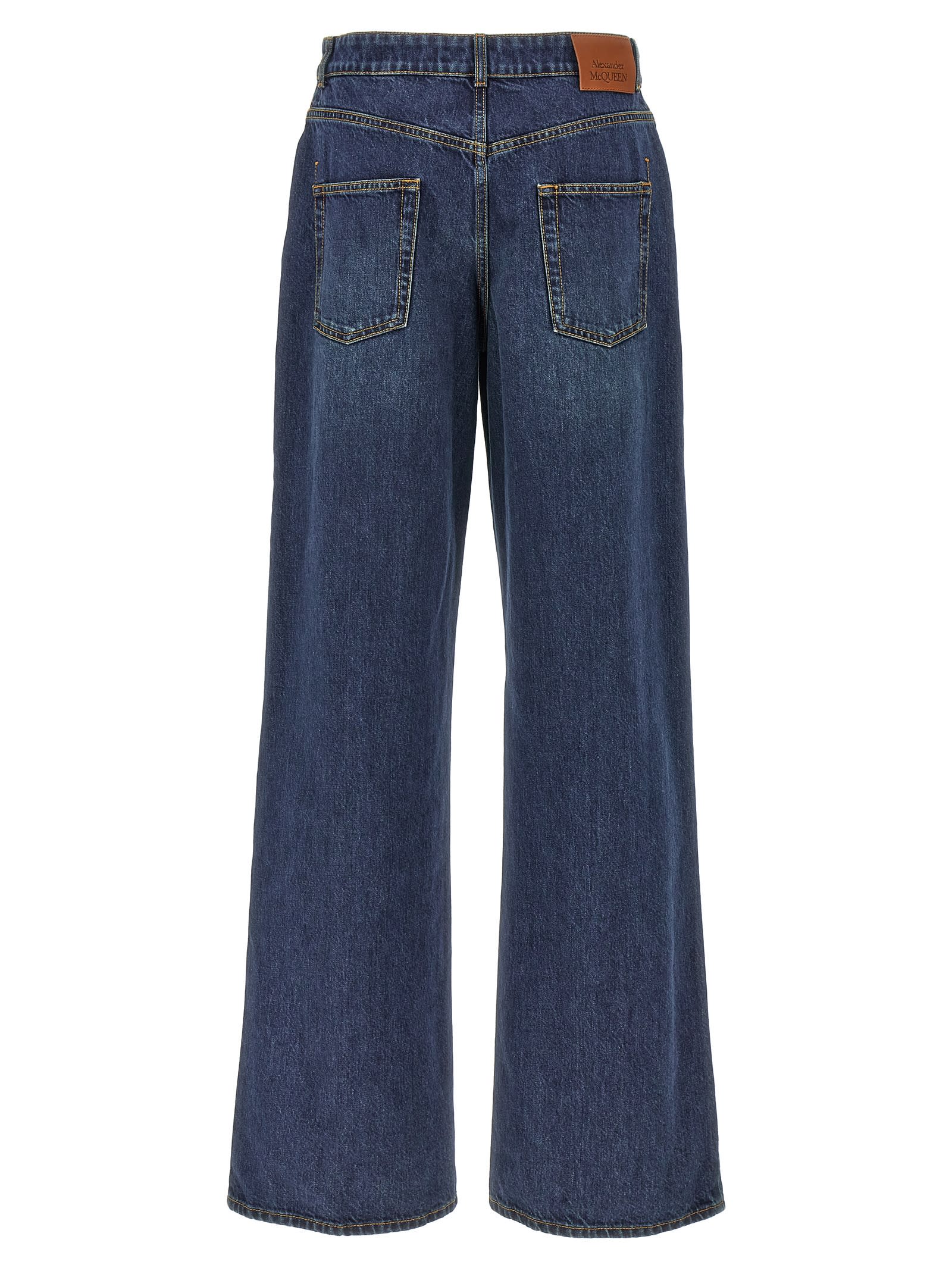 Shop Alexander Mcqueen Denim Jeans In Blue