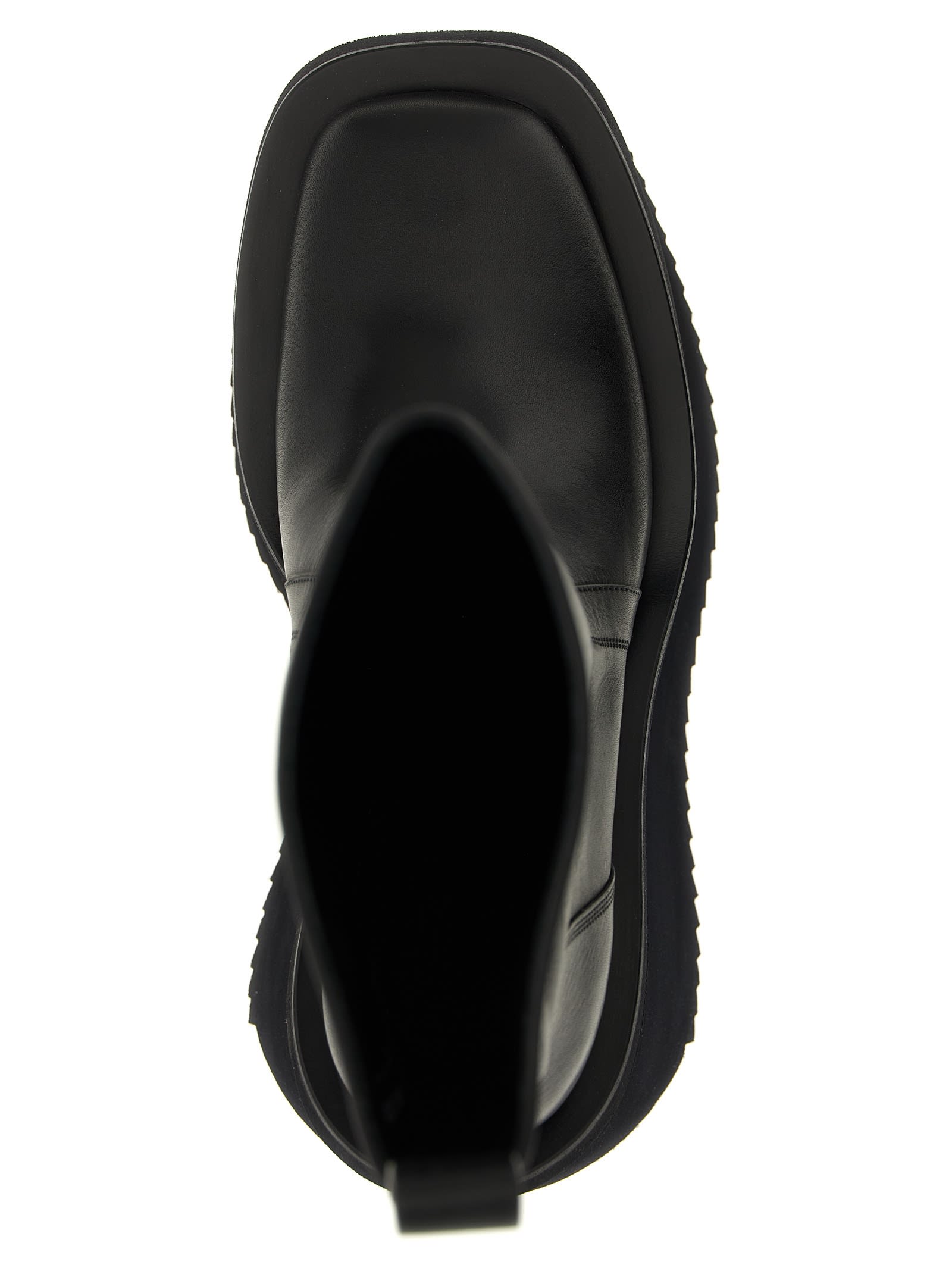 Rick Owens 14mm Factory Topstitching Platform Boots In Multi