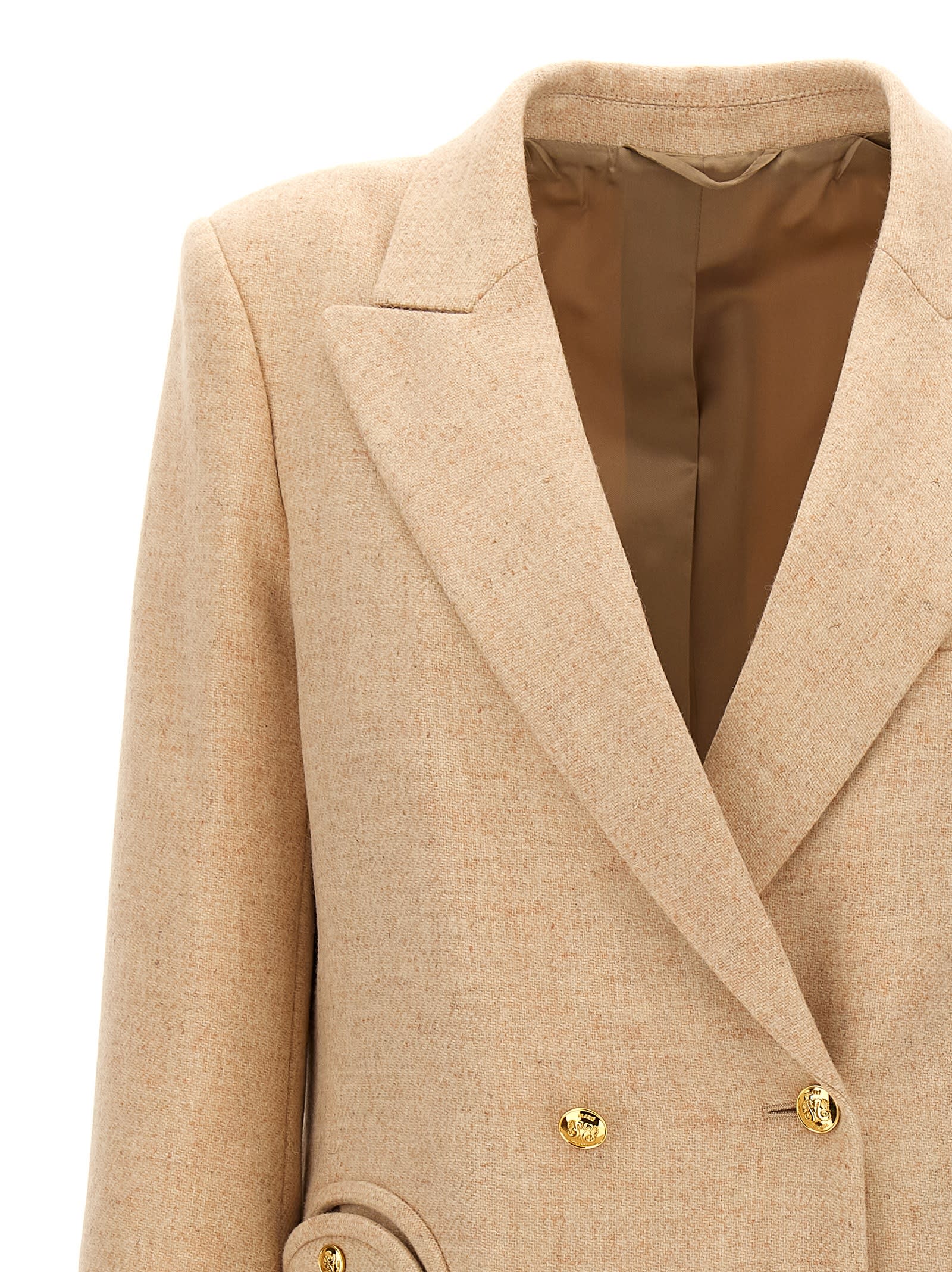 Shop Blazé Milano All In Everyday Blazer In Beige