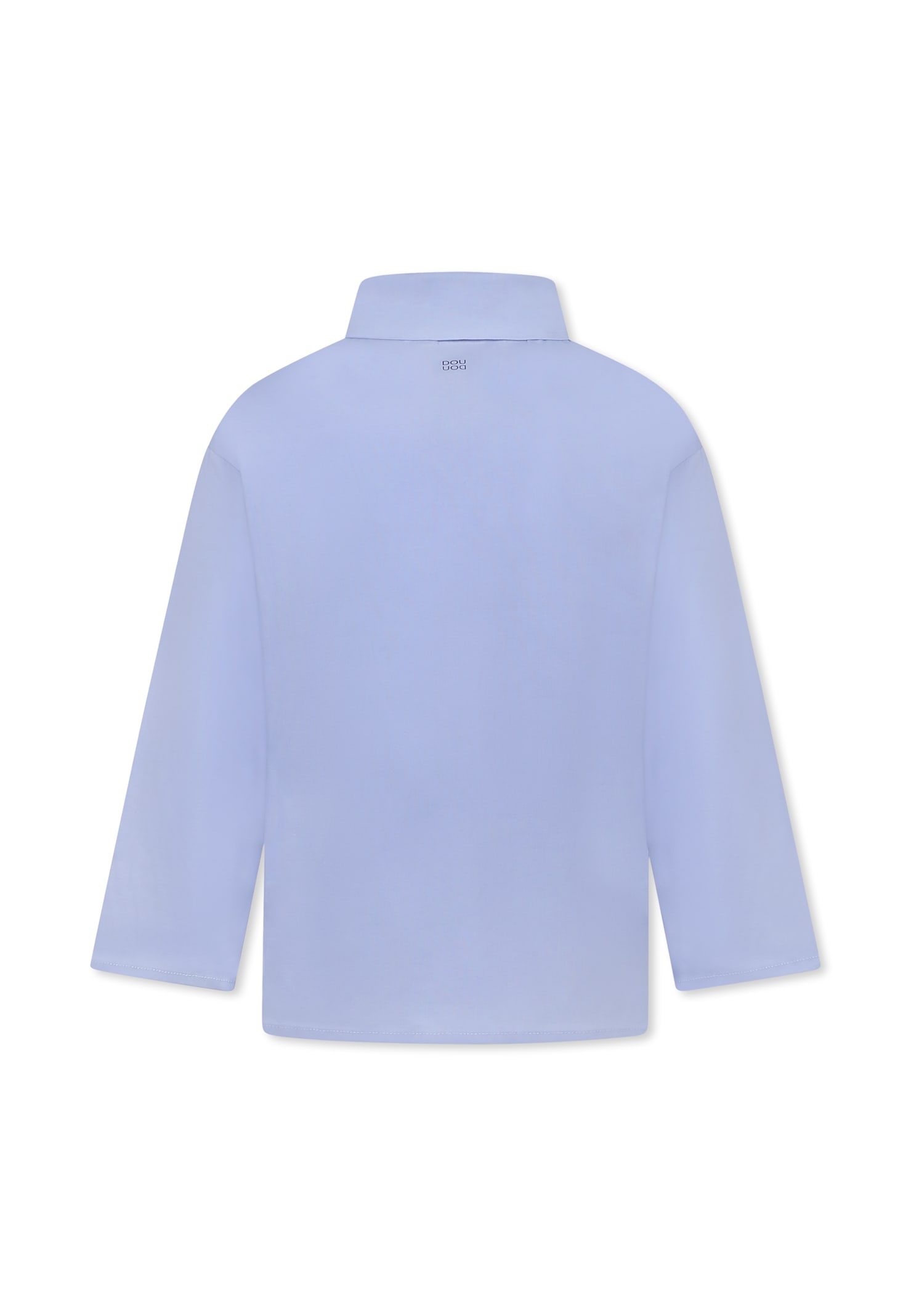 Douuod Light Blue Shirt For Girl With Logo In Light Blue