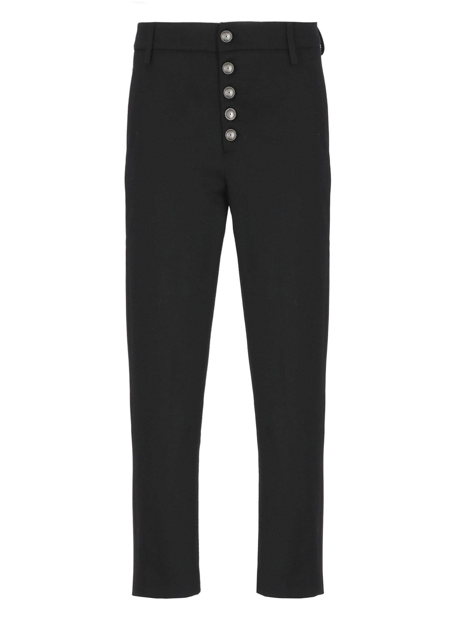 Shop Dondup Nima Trousers In Black