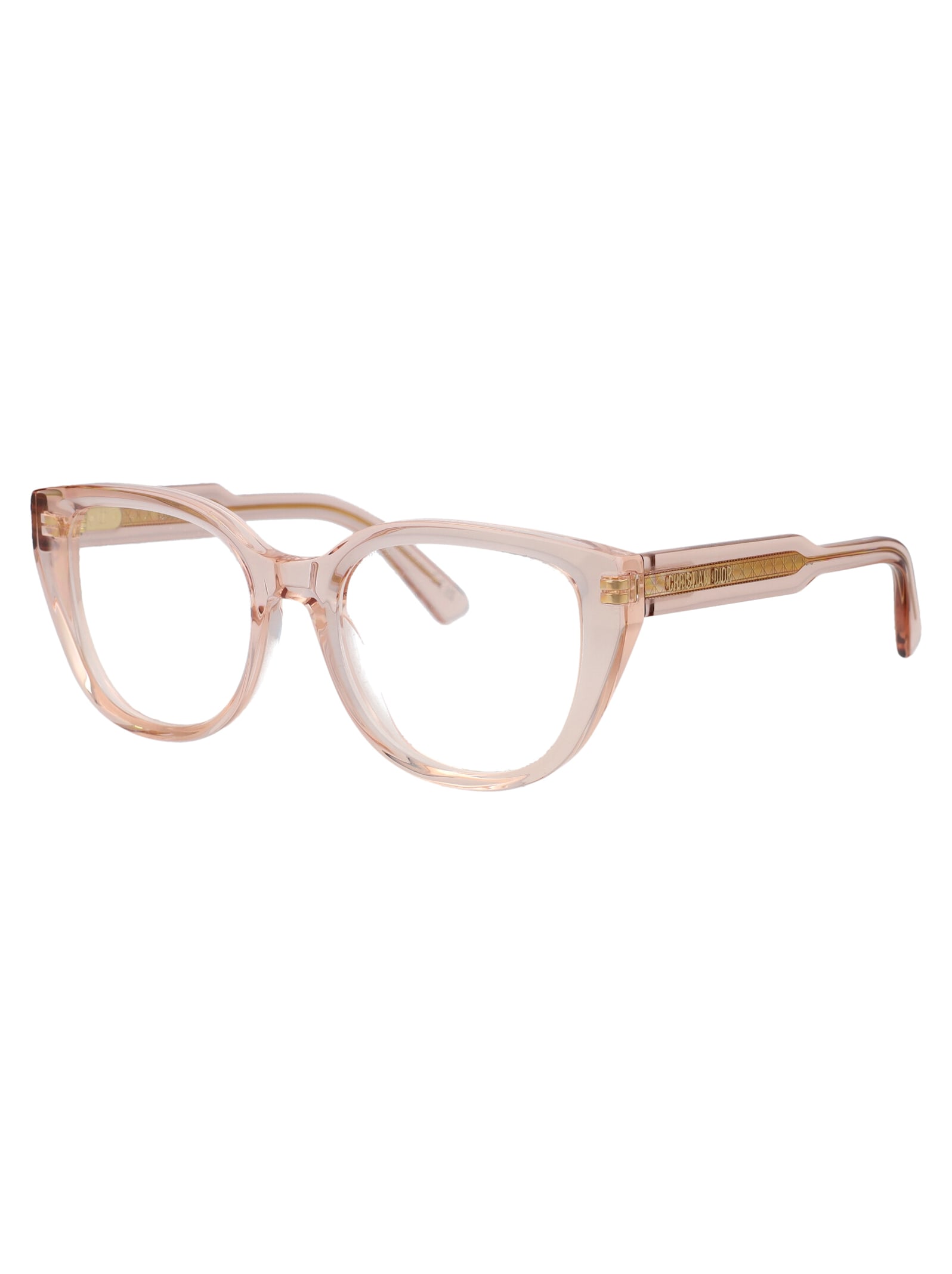 Shop Dior Prismeo B1i Glasses In 4000 Shiny Pink