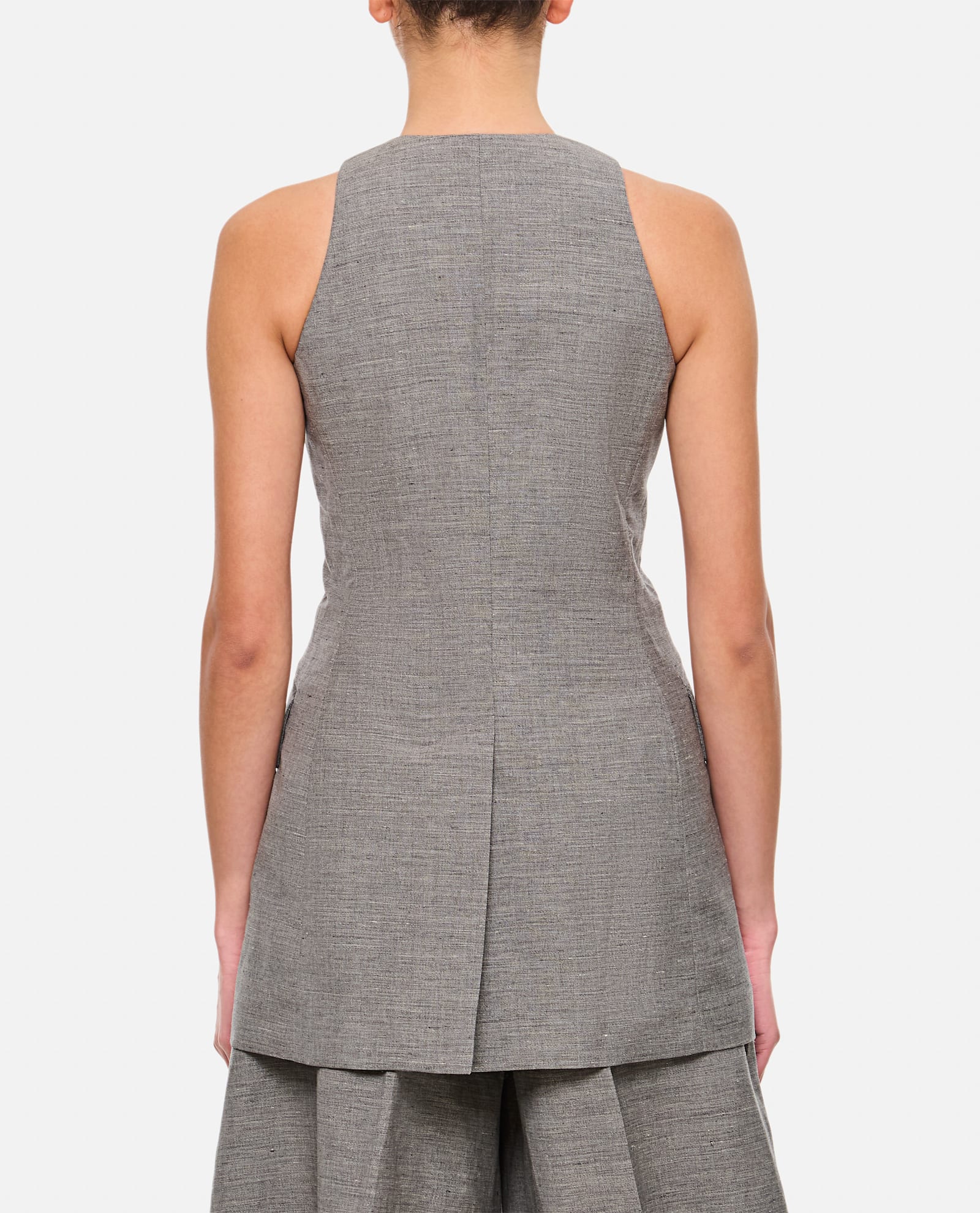 Durazzi Milano Tailored Waistcoat In Grey