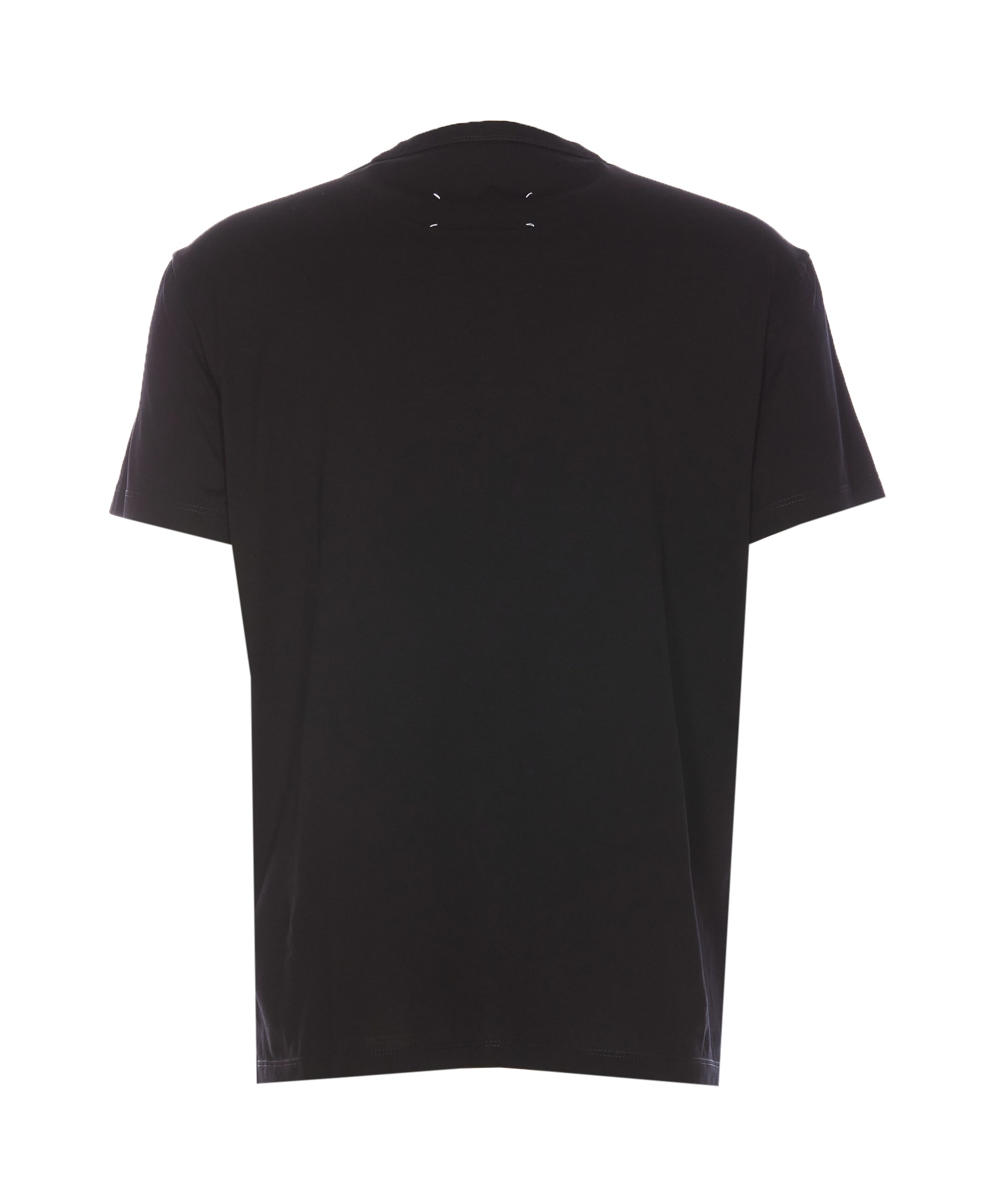 Shop Maison Margiela Distorted Logo T-shirt In Black