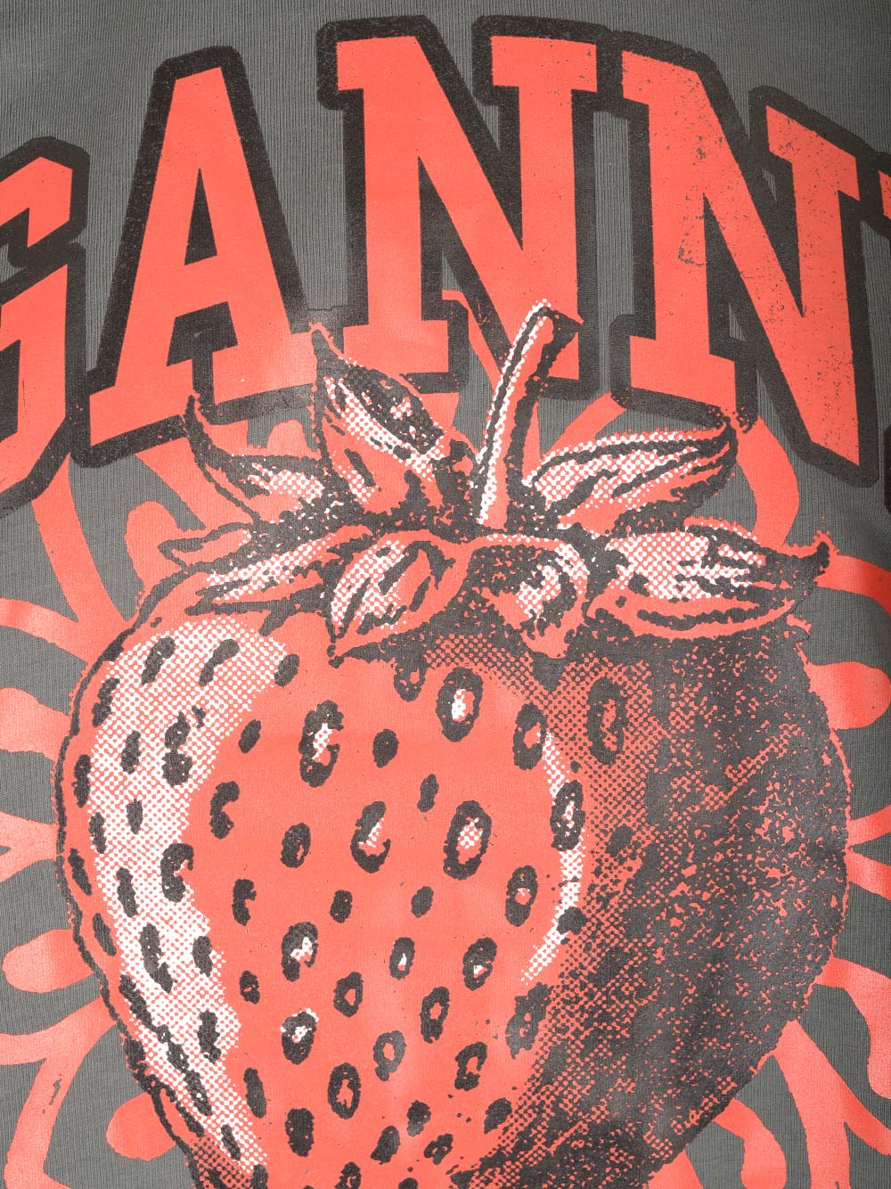 Shop Ganni Oversized T-shirt In Black