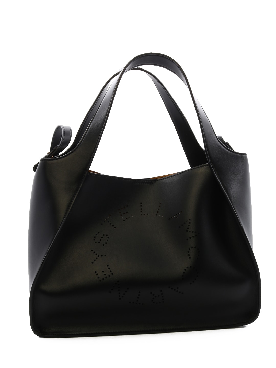 Shop Stella Mccartney Logo Tote Bag In Nero