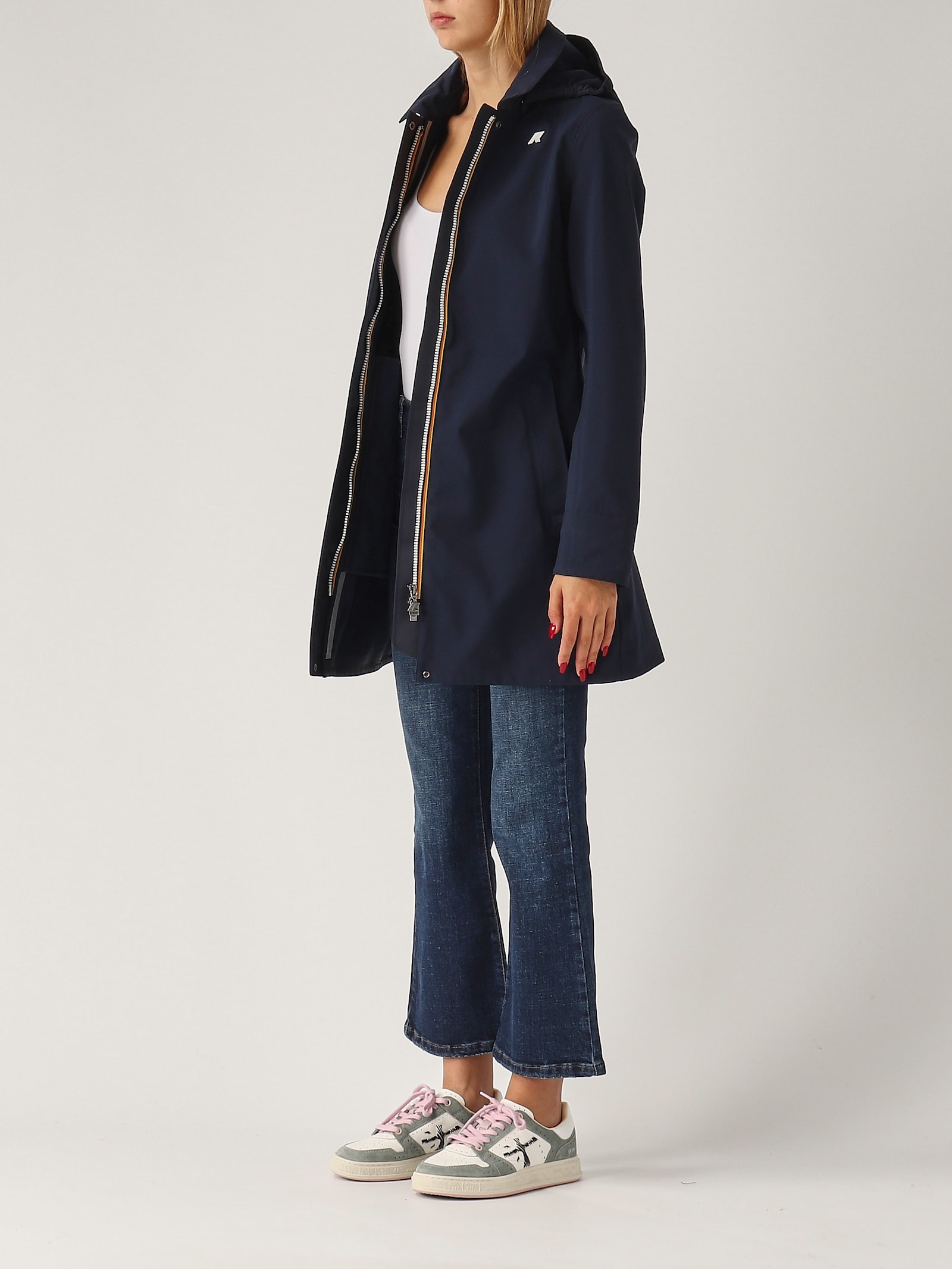 Shop K-way Mathy Bonded Jacket In Blu