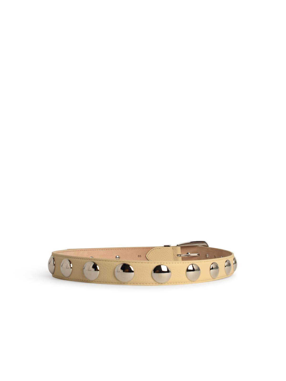 Khaite Benny Embellished Buckled Belt In Ivory