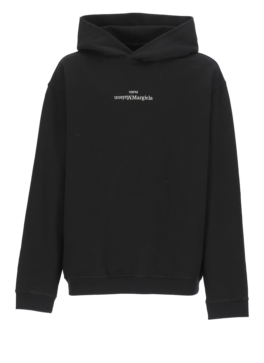 Shop Maison Margiela Hoodie With Logo In Black