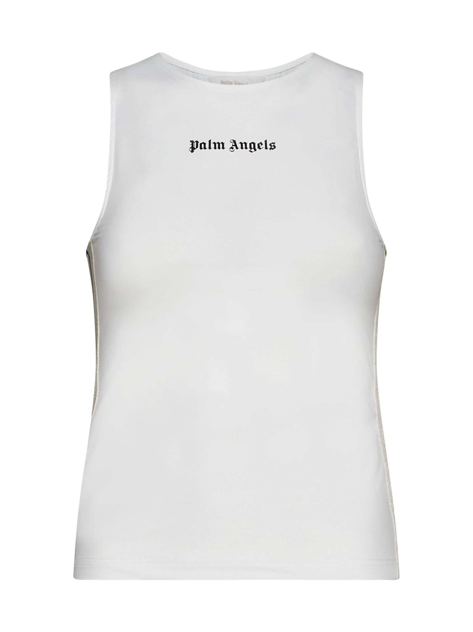 Shop Palm Angels Top In Off White Black