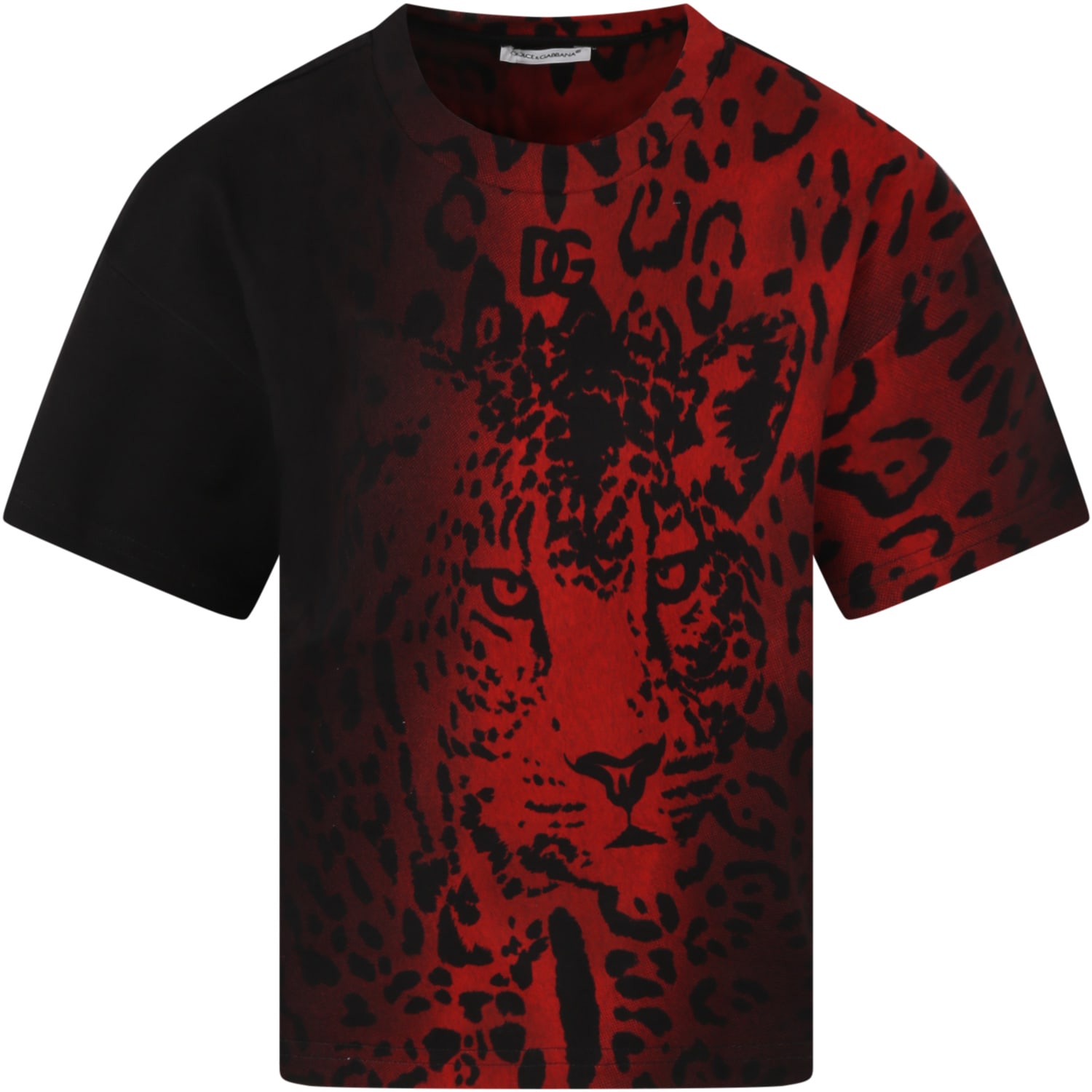 Dolce & Gabbana Multicolor T-shirt For Boy With Tiger