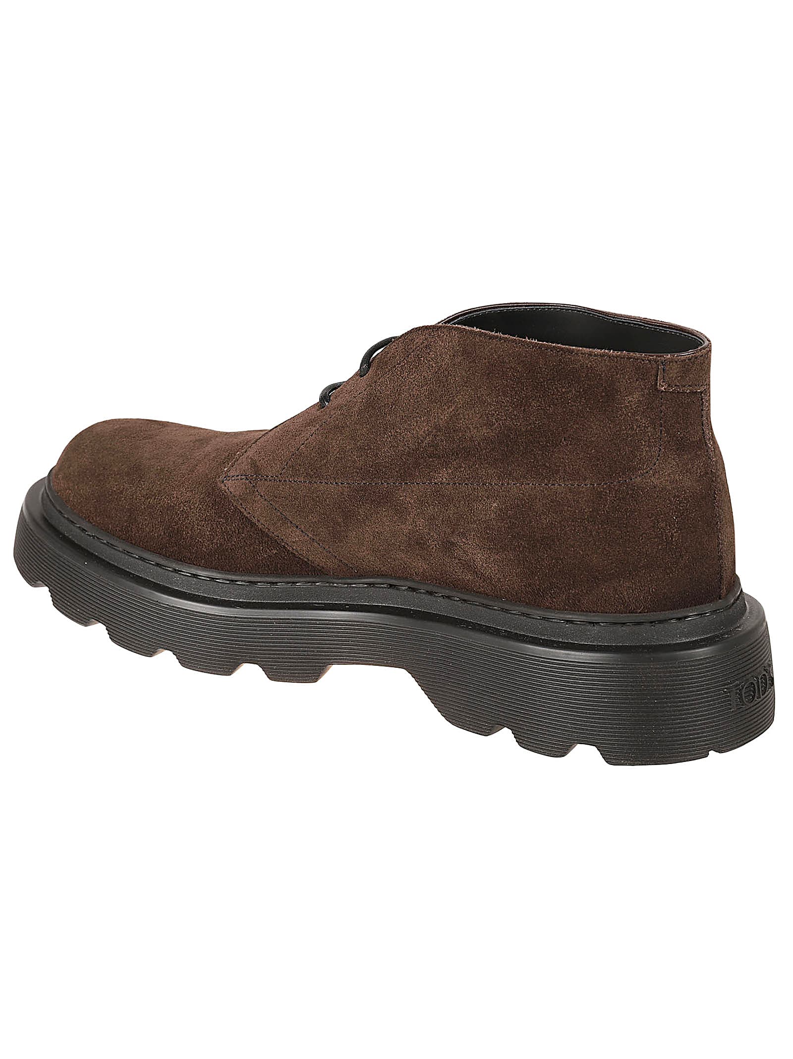 Tod's Suede Ankle Boots In Brown