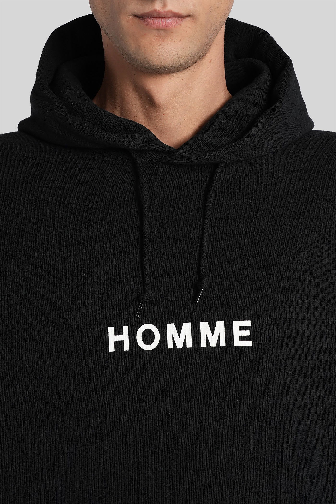 Comme Des Garçons Homme Deux Sweatshirt In Black Cotton In Black