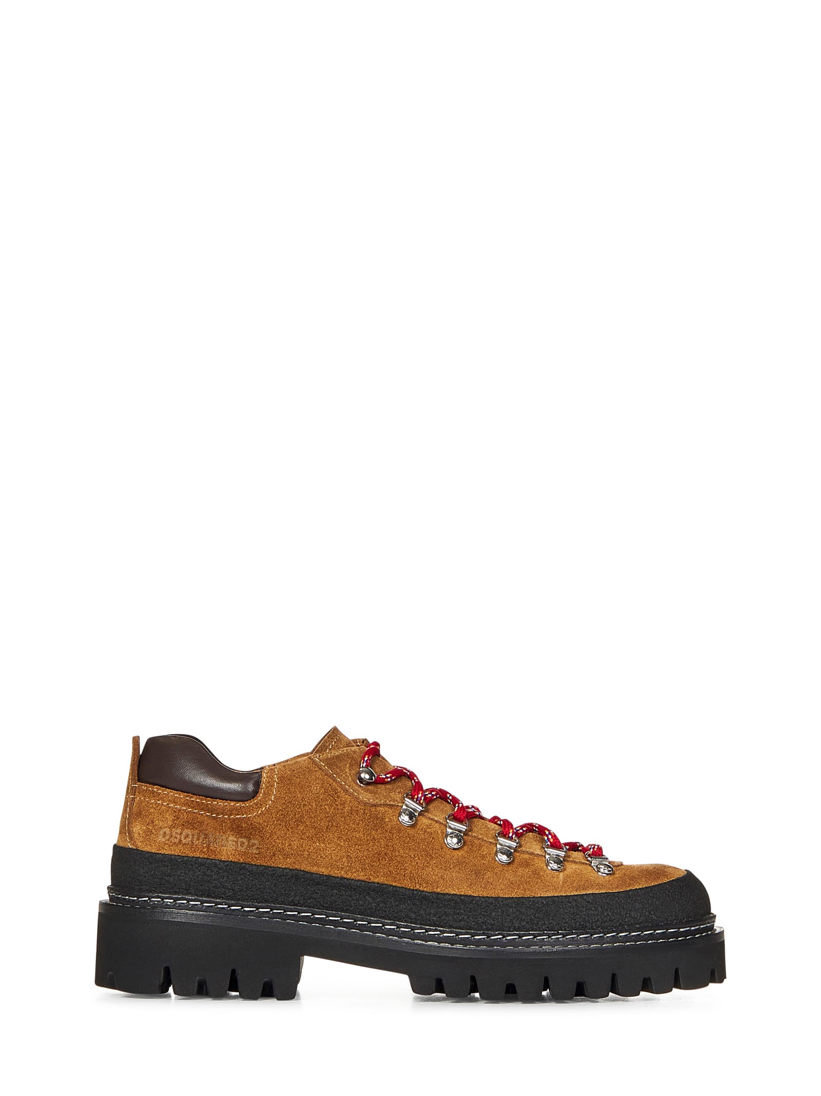 Shop Dsquared2 Canadian Hiking Laced Up In Brown