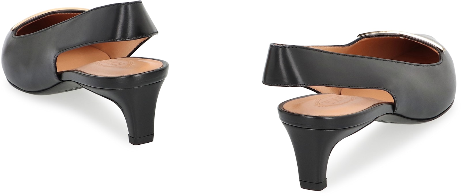 Tod's Leather Slingback Pumps In Black