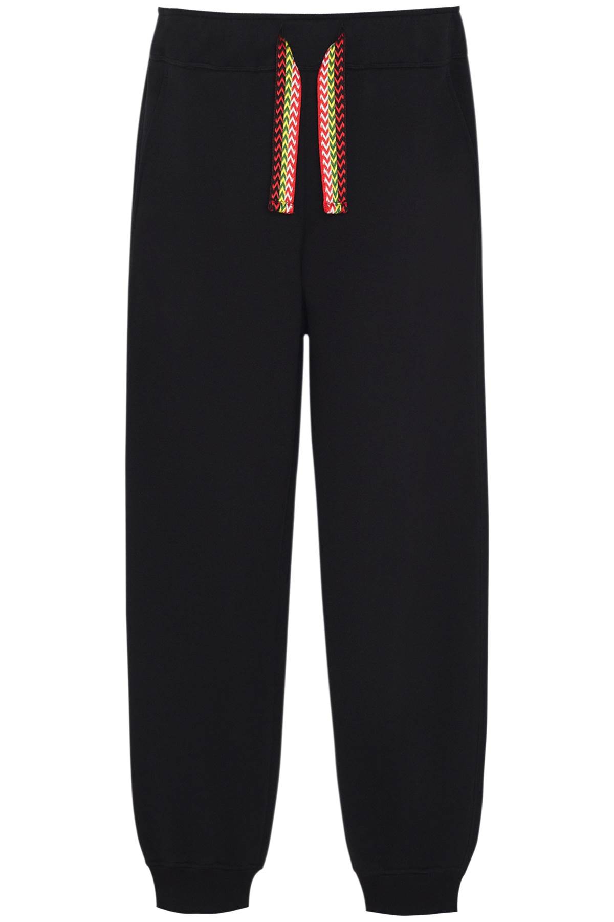 Shop Lanvin Curb Lace Sweatpants In Black