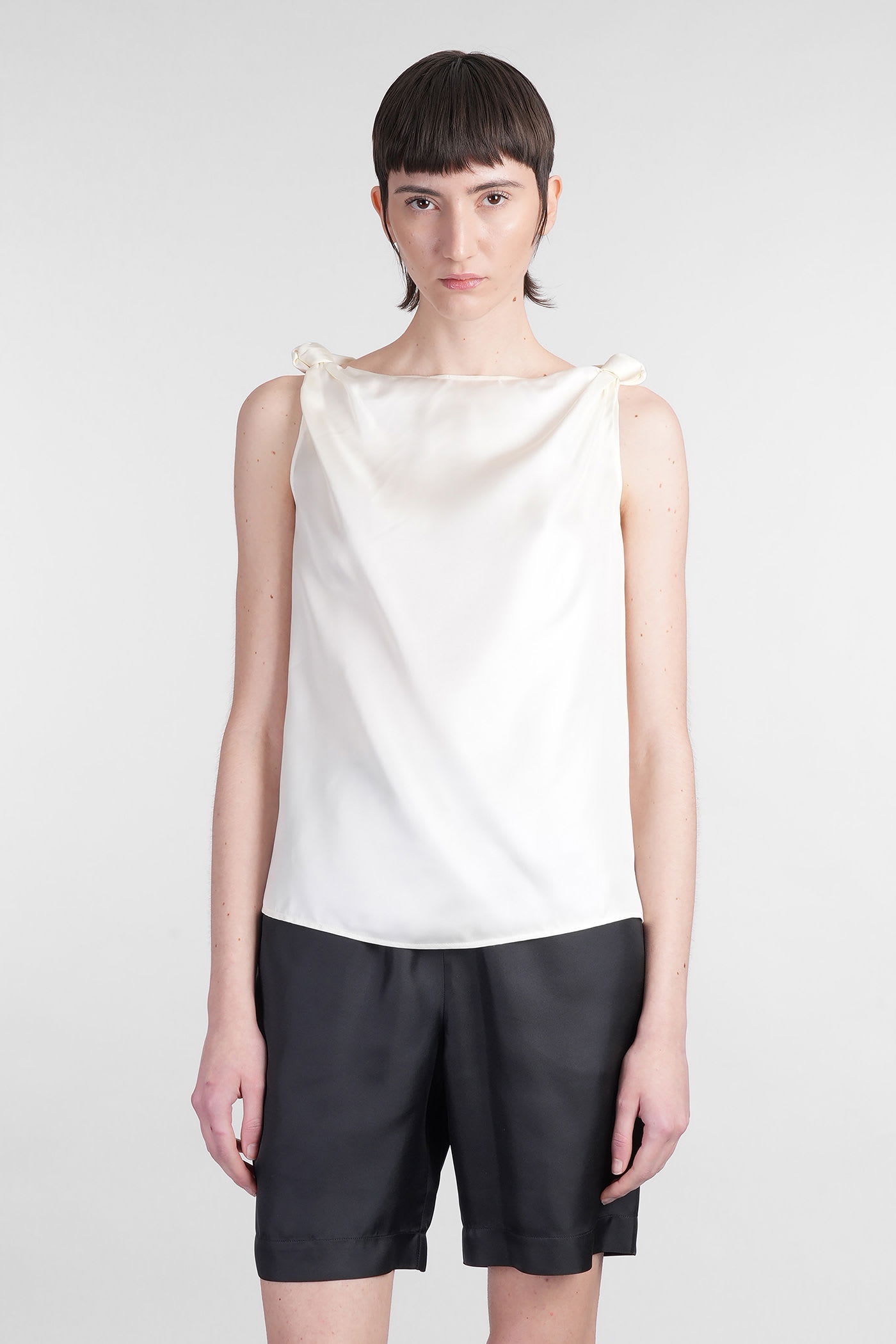 Loulou Studio Remy Topwear In Beige Silk