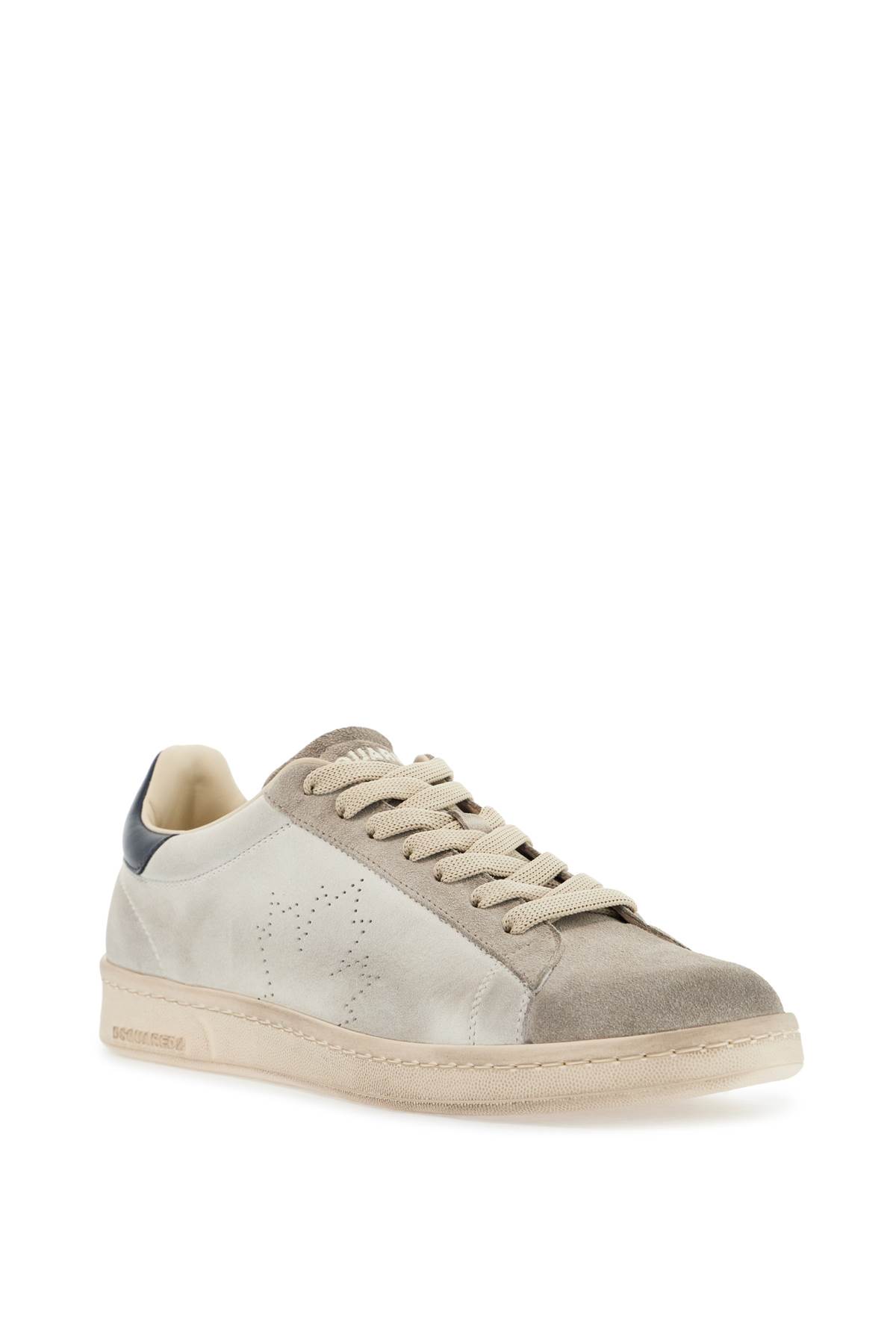 Dsquared2 Sneakers Box Men In Bianco Sporco+navy (white)