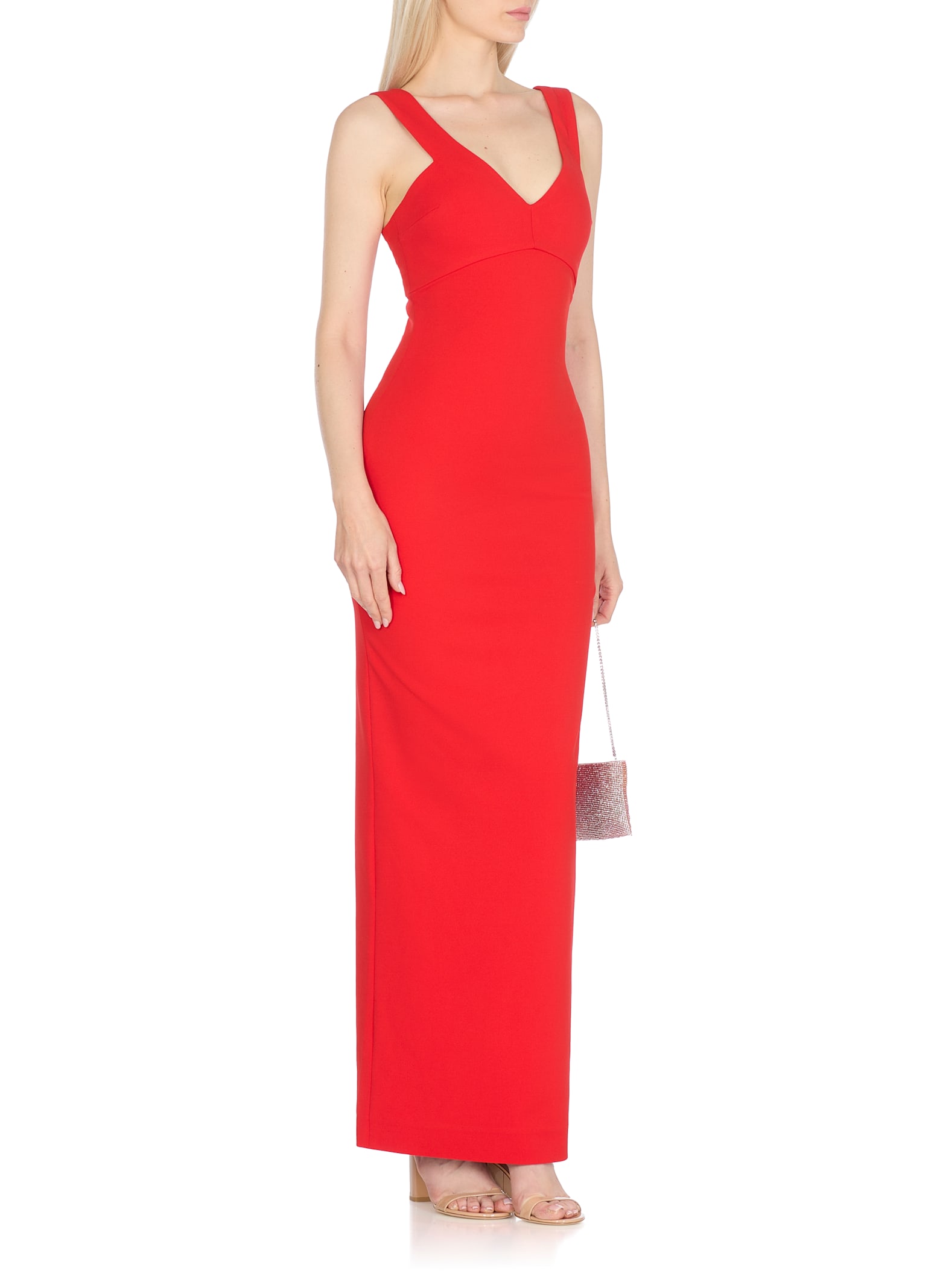 Solace London Nalani Maxi Dress In Red